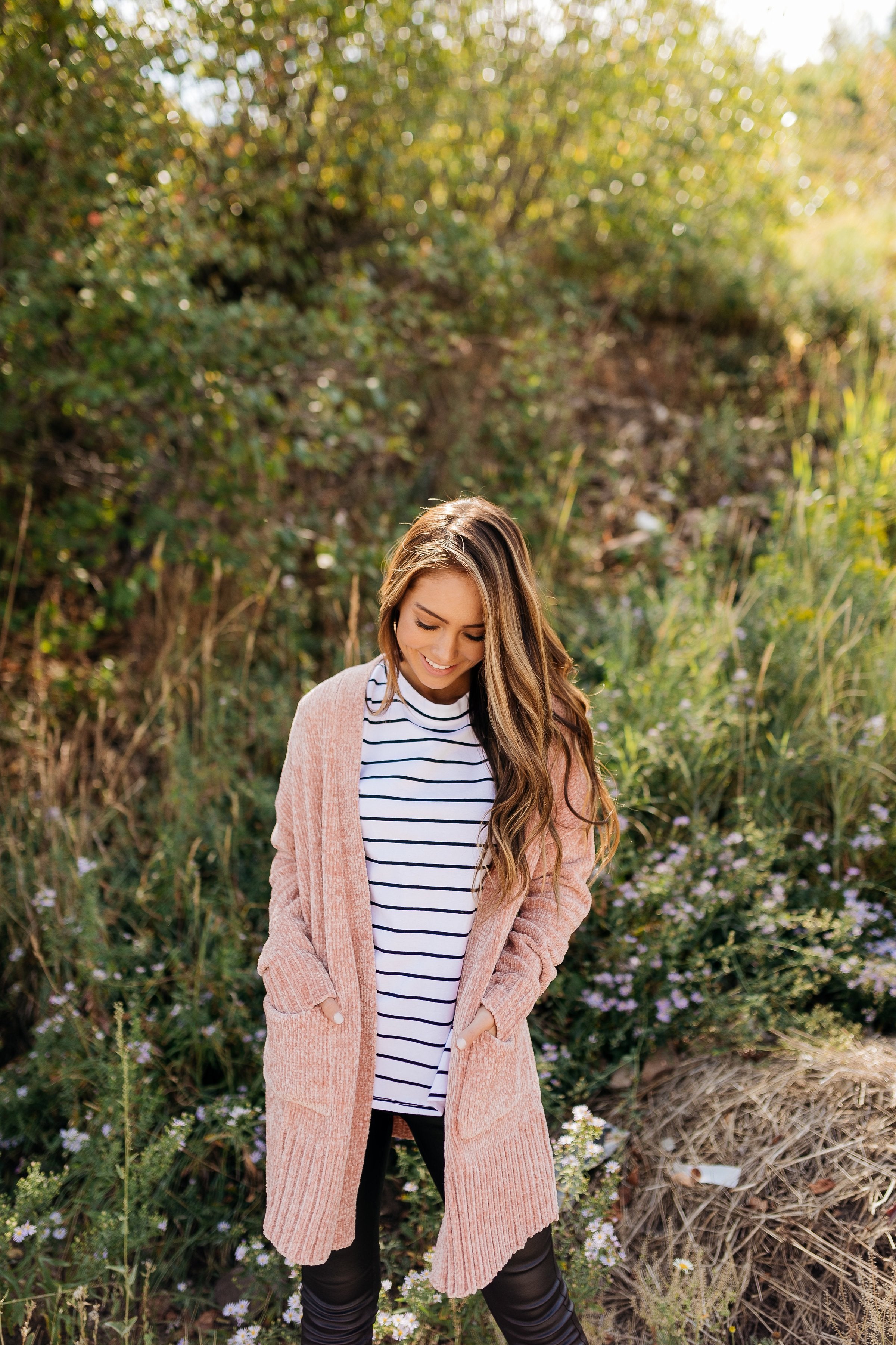 Blushing Beauty Chenille Cardigan - ALL SALES FINAL