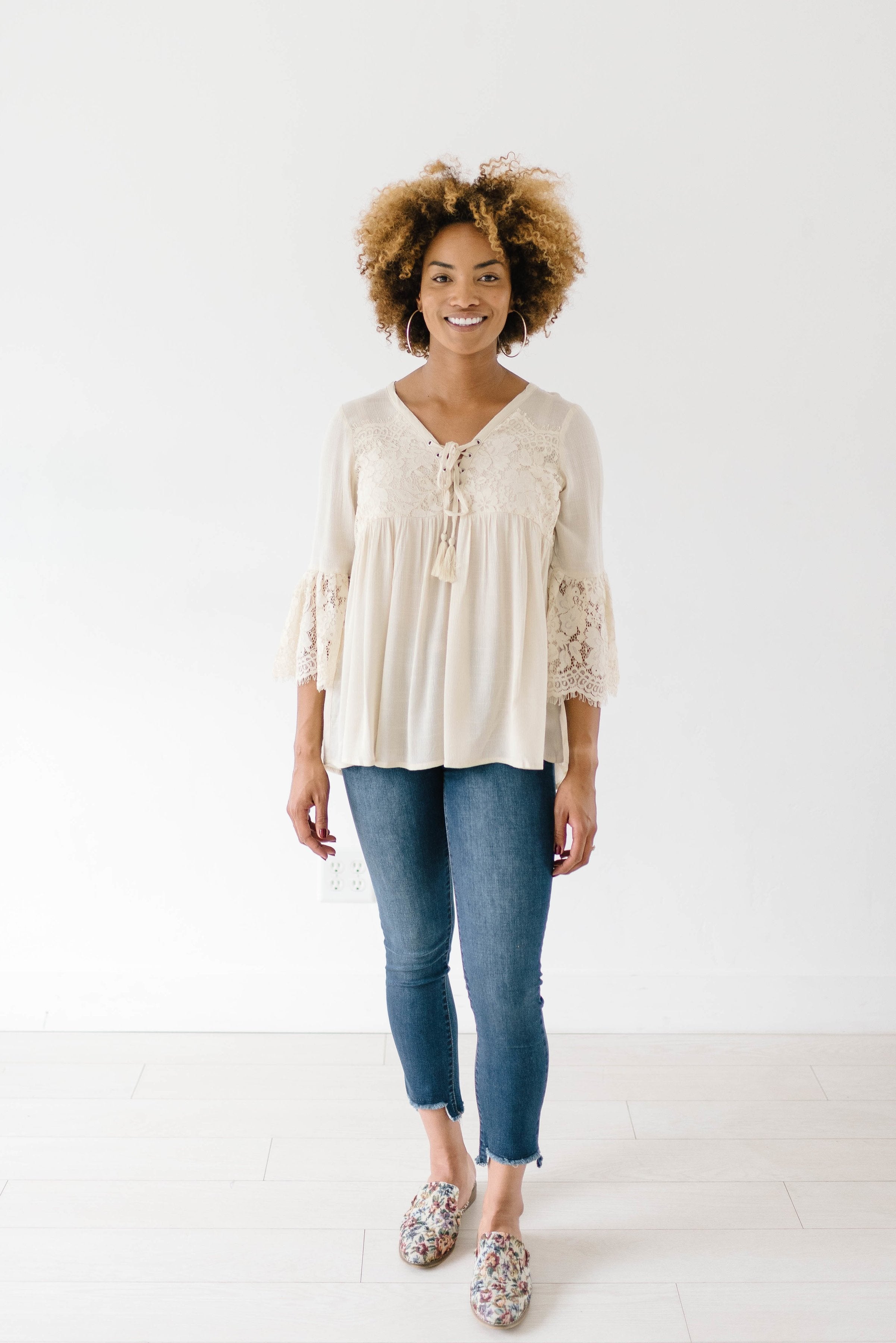 Boho Ties Lace Top