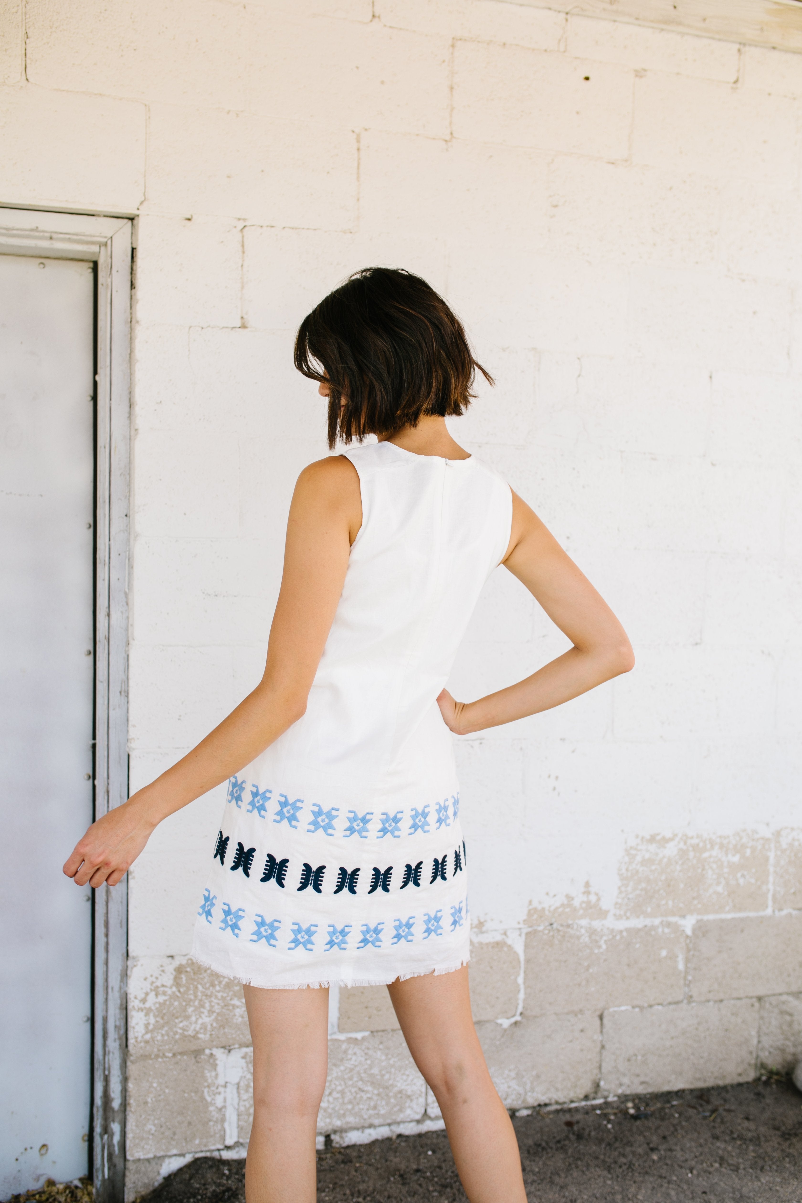 Camden Embroidered Shift Dress