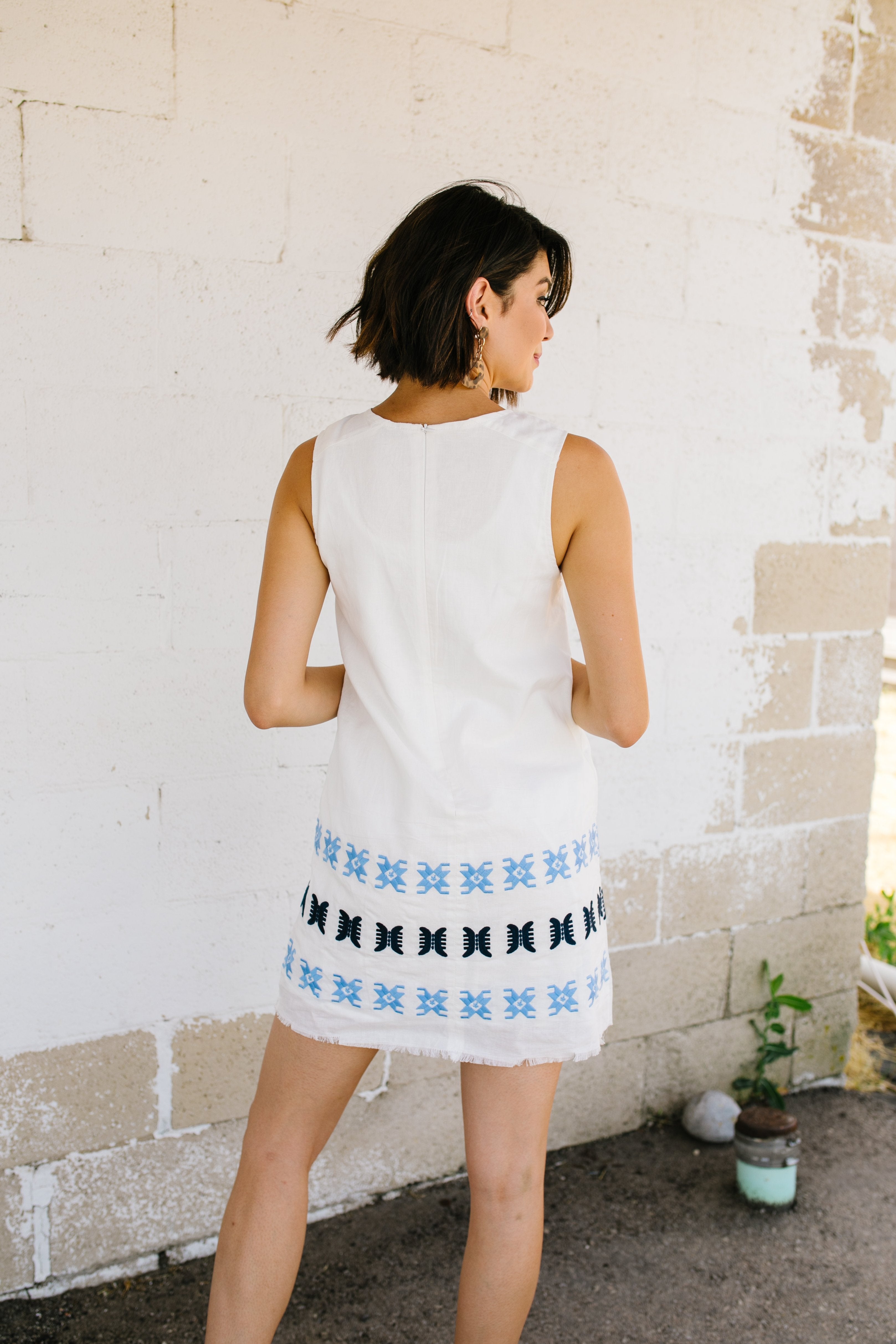 Camden Embroidered Shift Dress