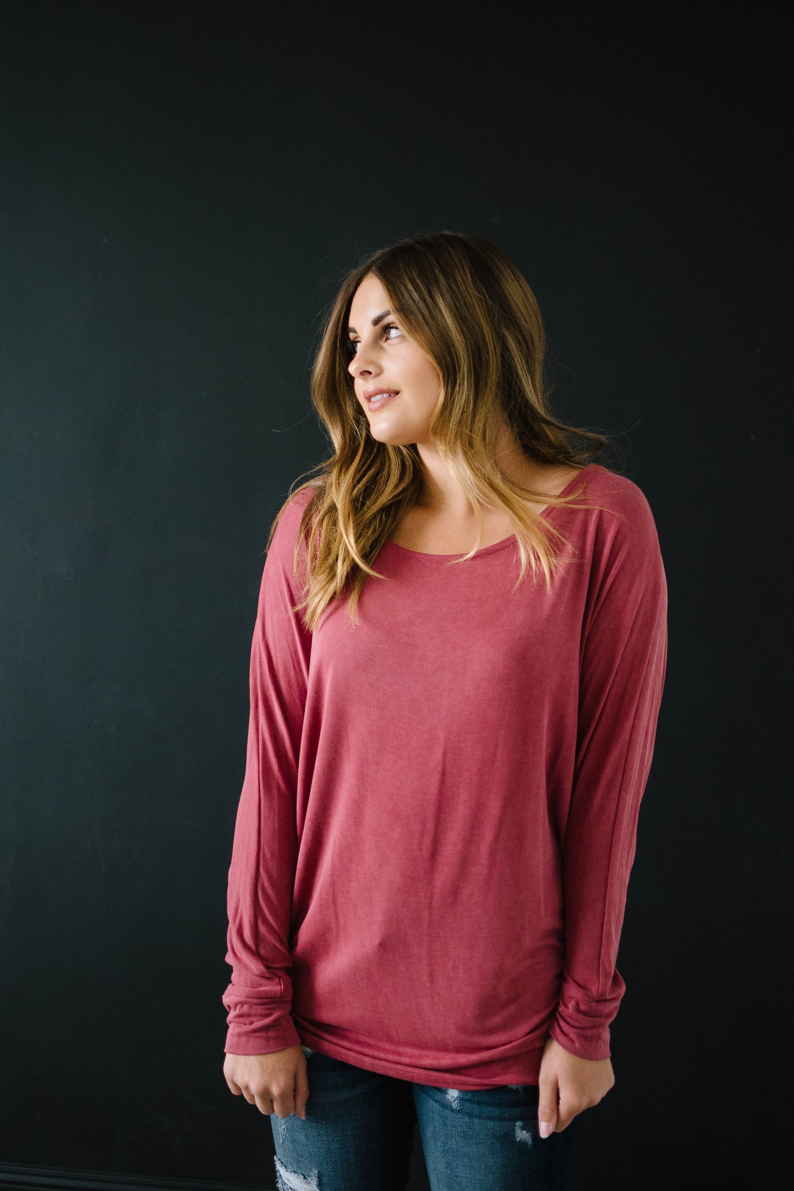 Casual Friday Top in Rose