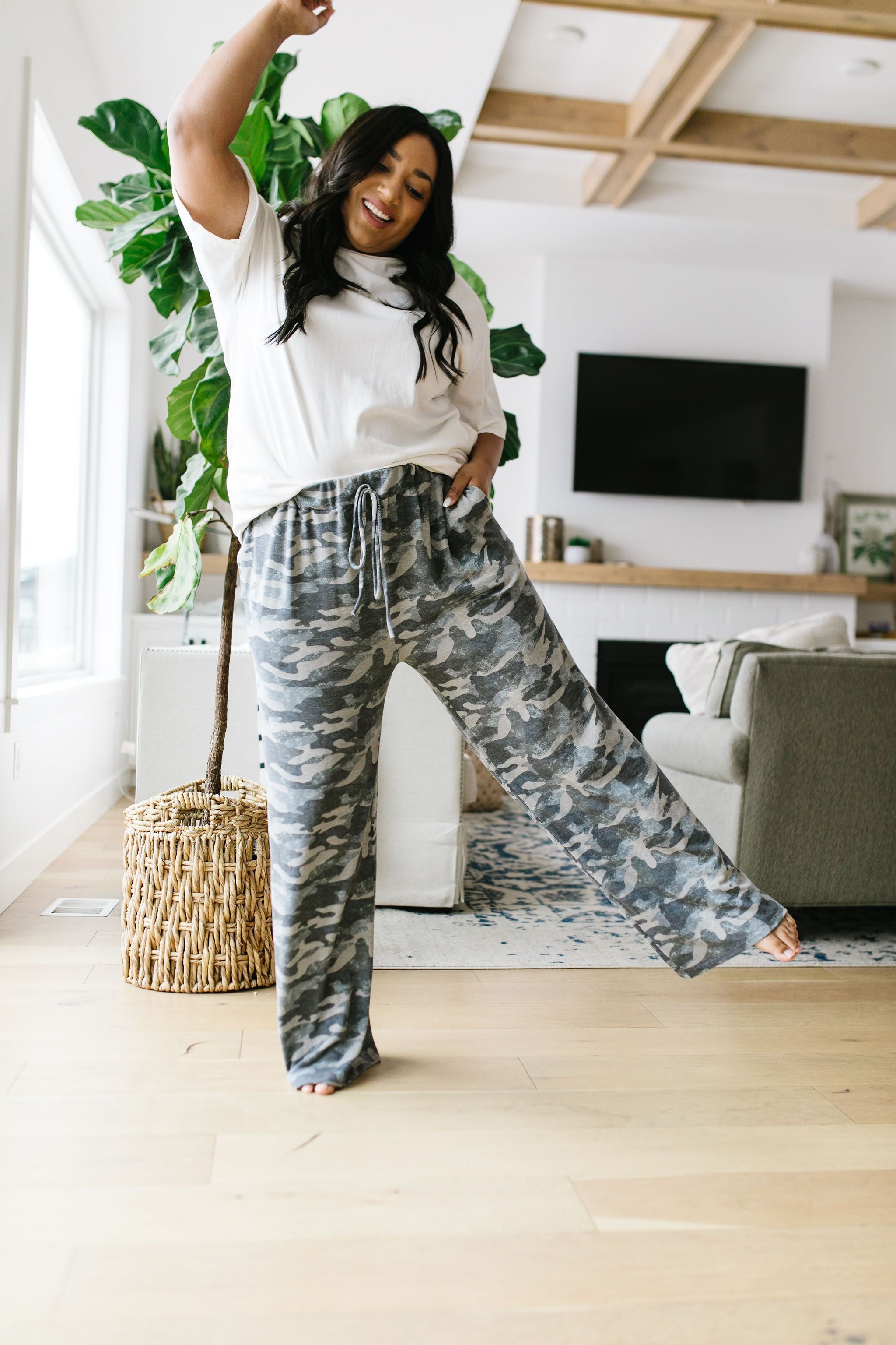 Charcoal Camo Lounge Pants