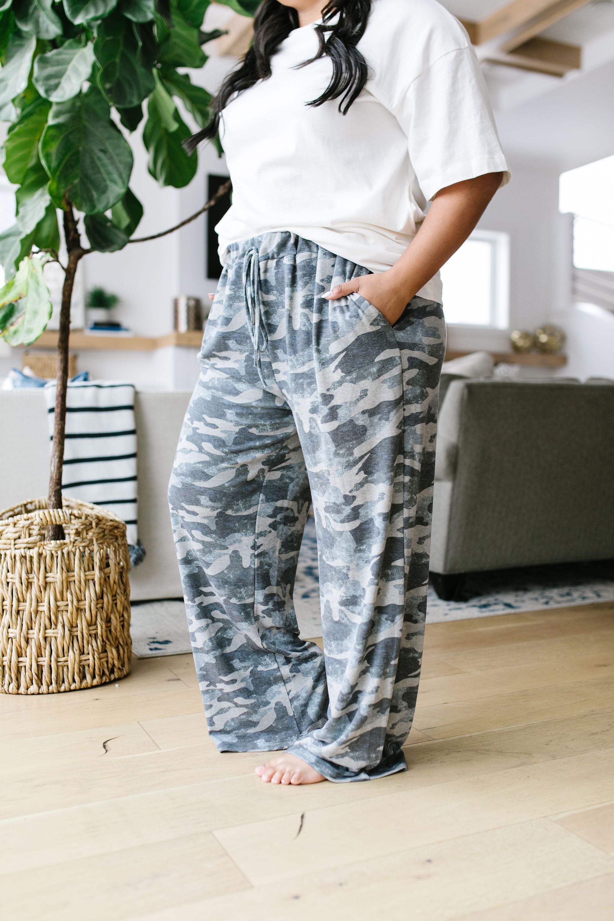 Charcoal Camo Lounge Pants