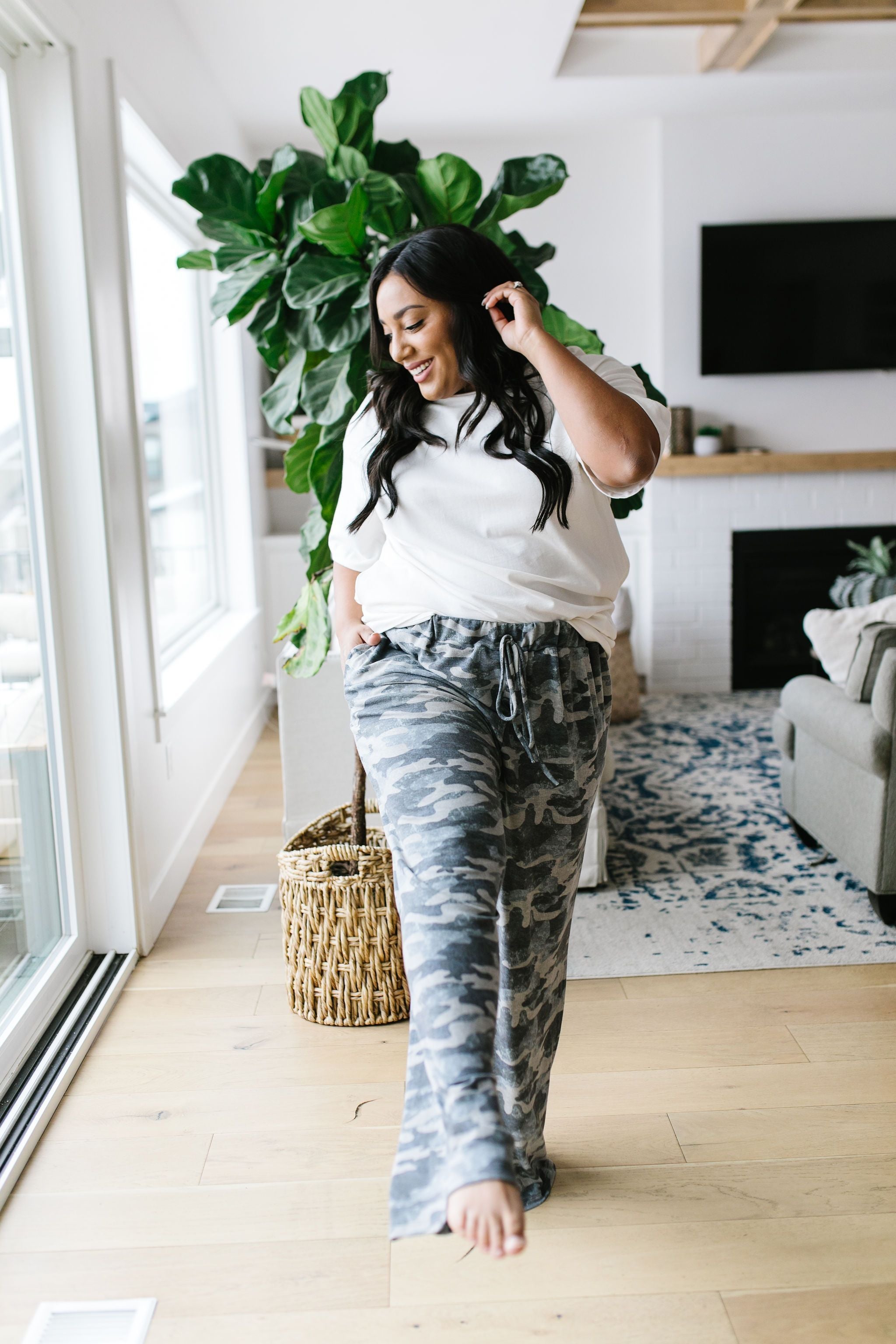 Charcoal Camo Lounge Pants