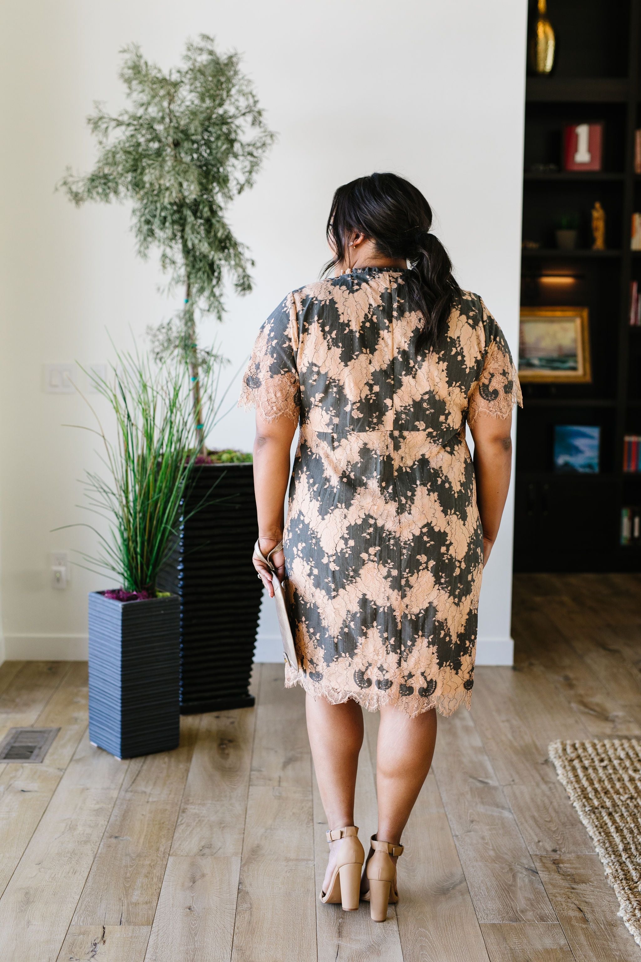 Chevron Lace Dress