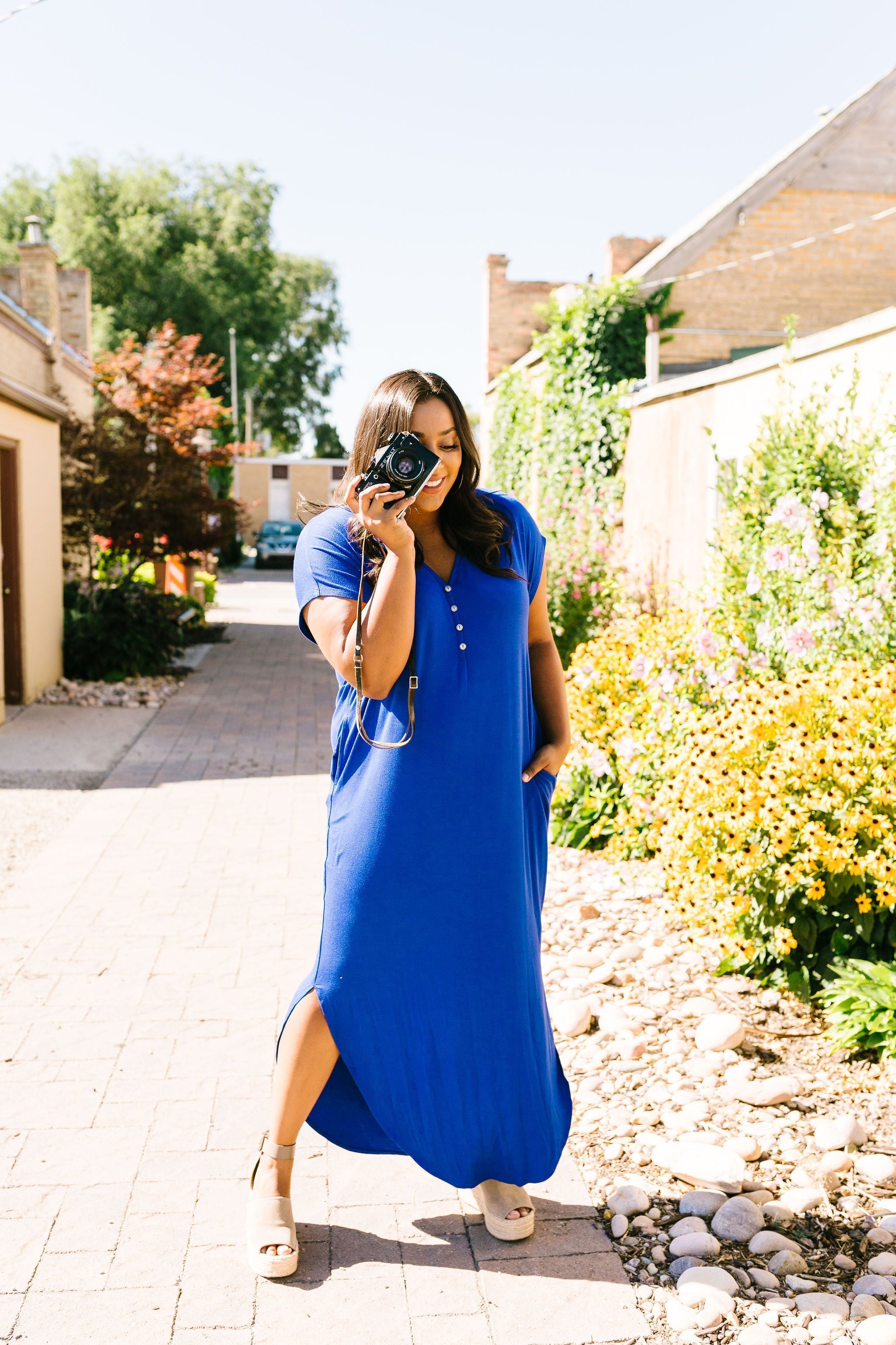 Chillax Summer Maxi In Royal Blue