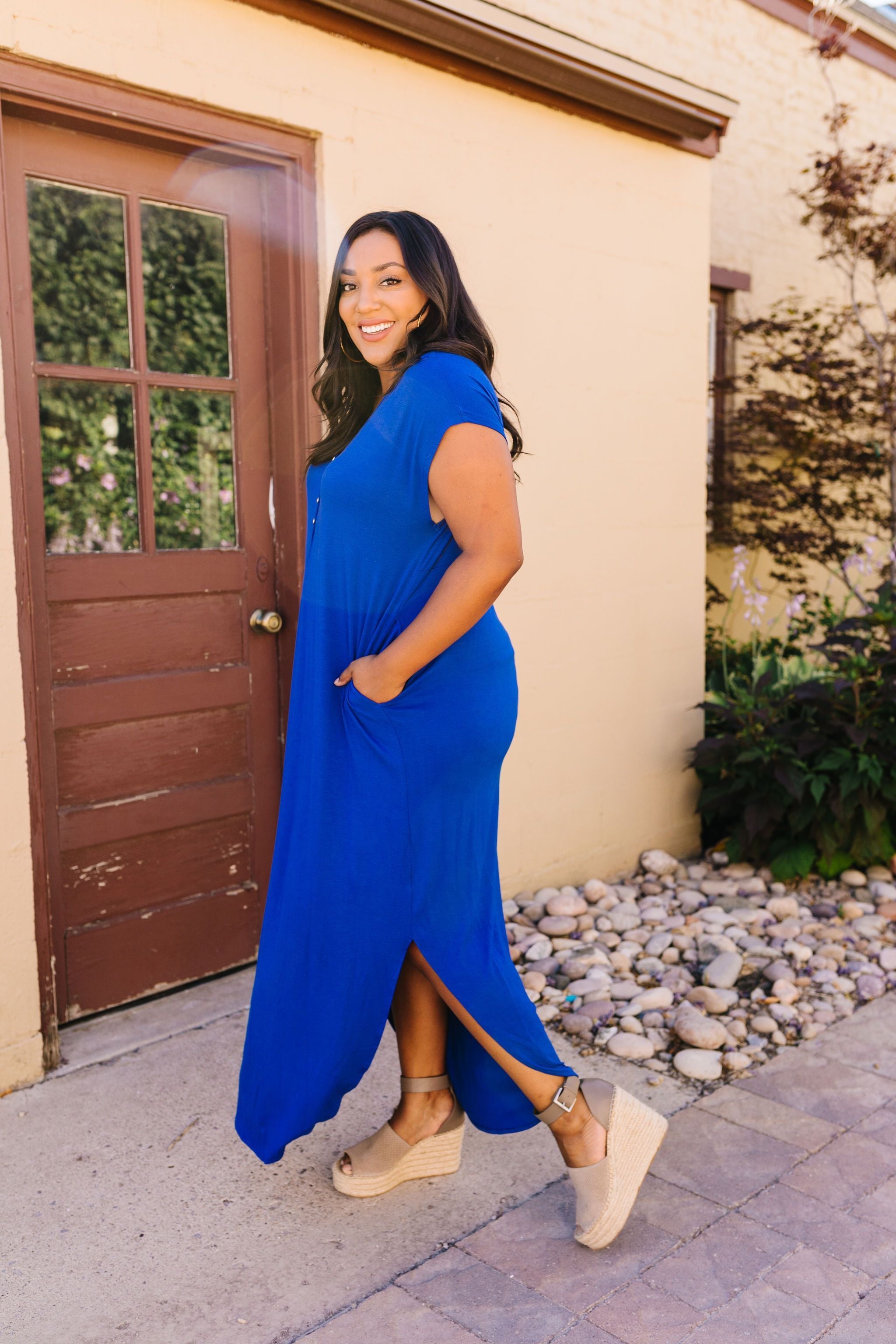 Chillax Summer Maxi In Royal Blue