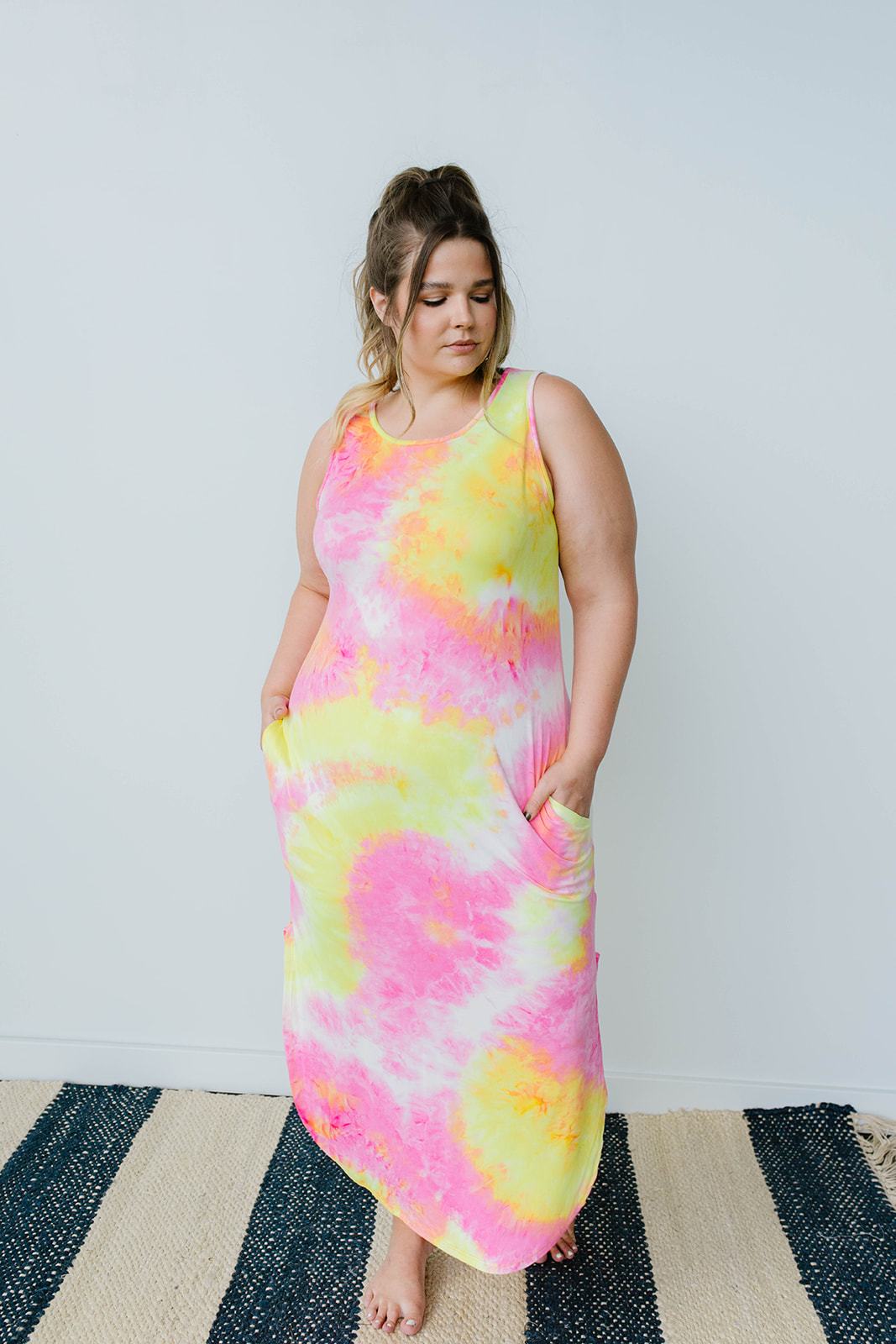 Citrus Splash Tank Dress