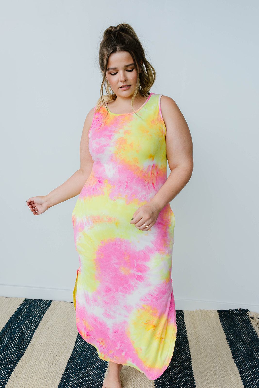 Citrus Splash Tank Dress