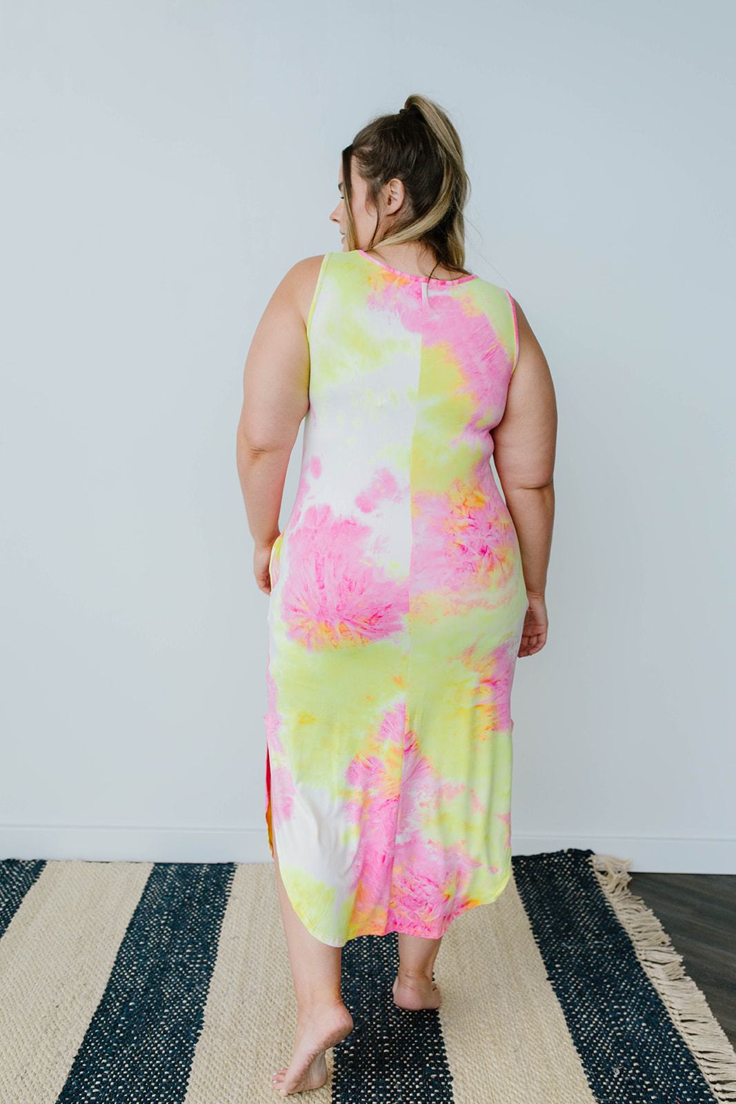 Citrus Splash Tank Dress