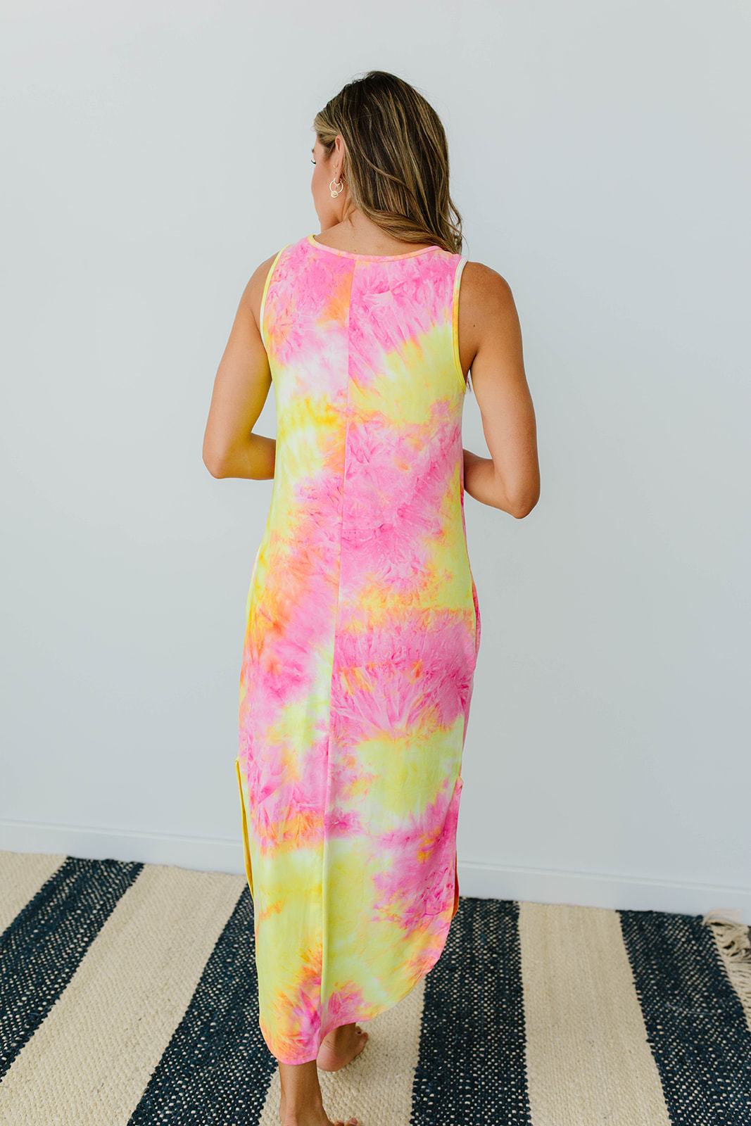 Citrus Splash Tank Dress