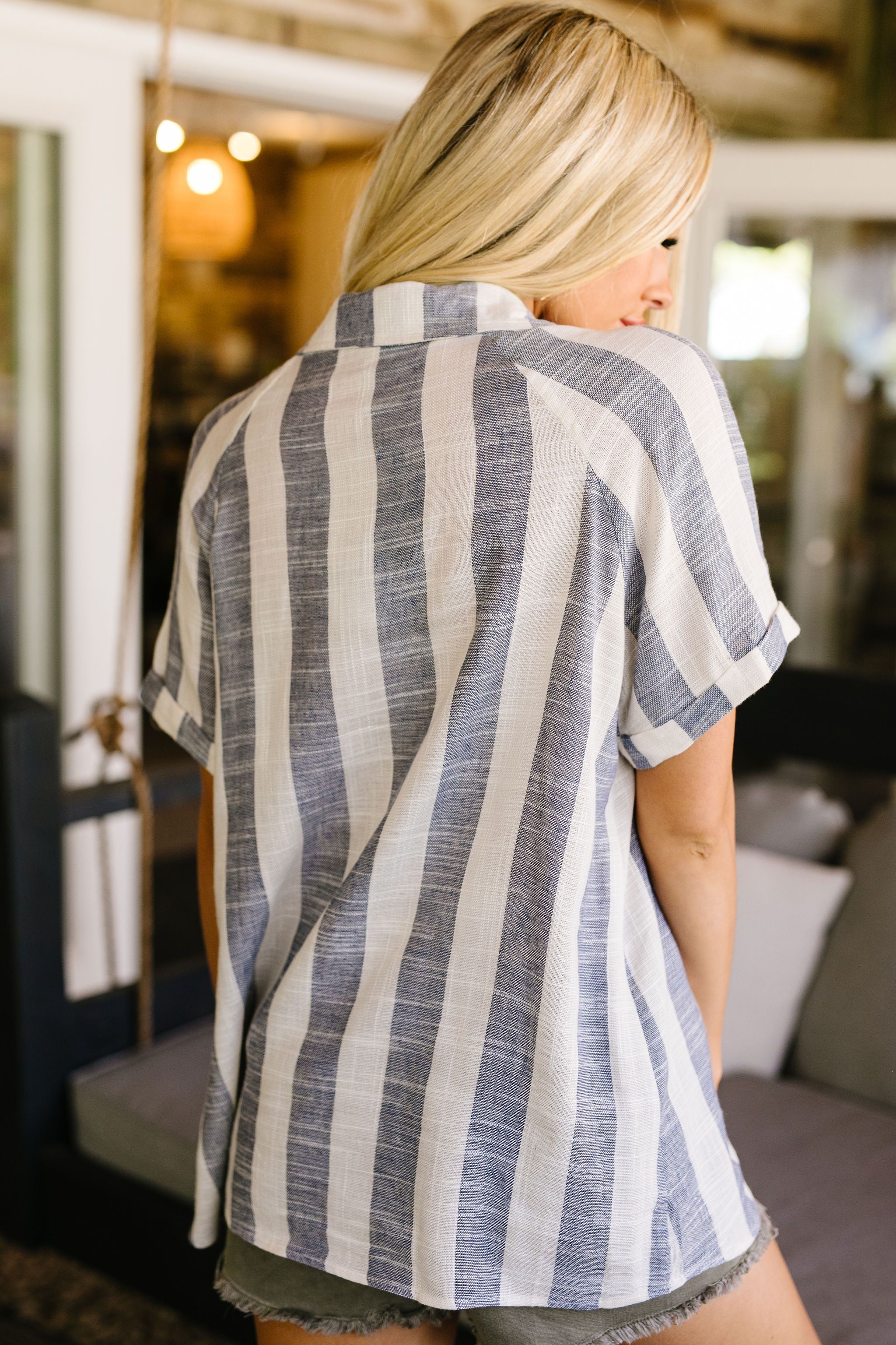 Classic Striped Button-Down