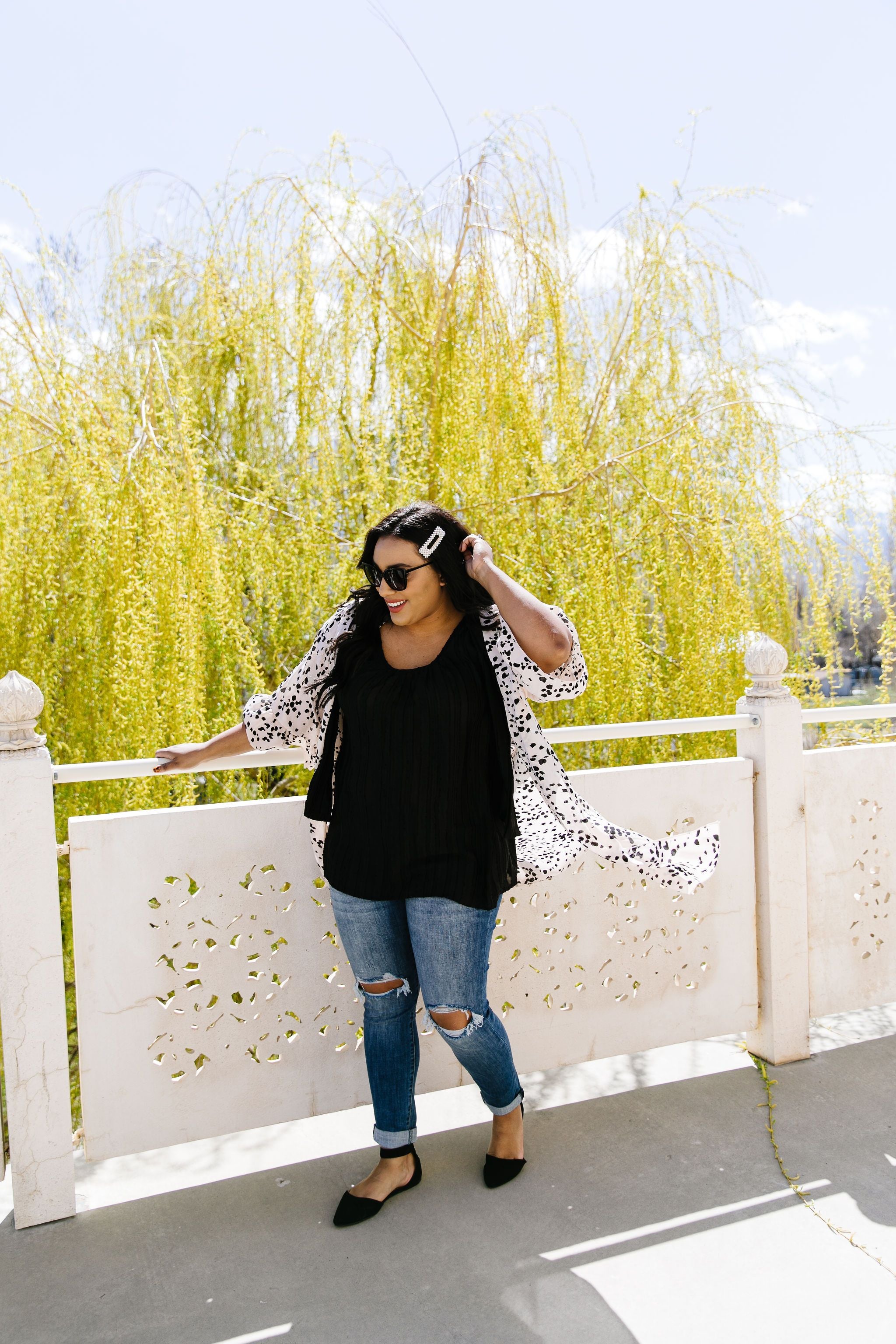 Clusters Cardigan In Blush