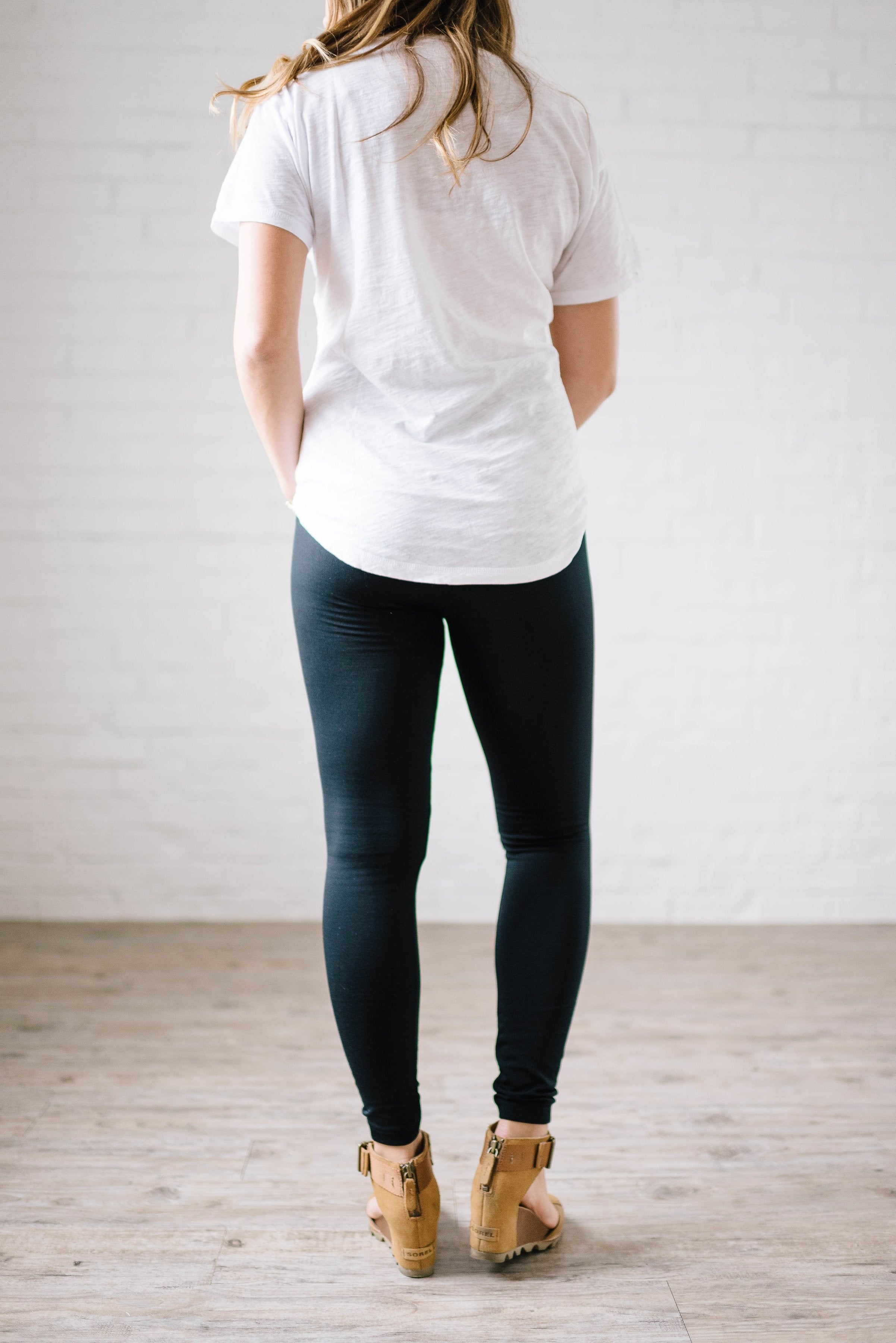 Cozy Fleece Lined Leggings in Black