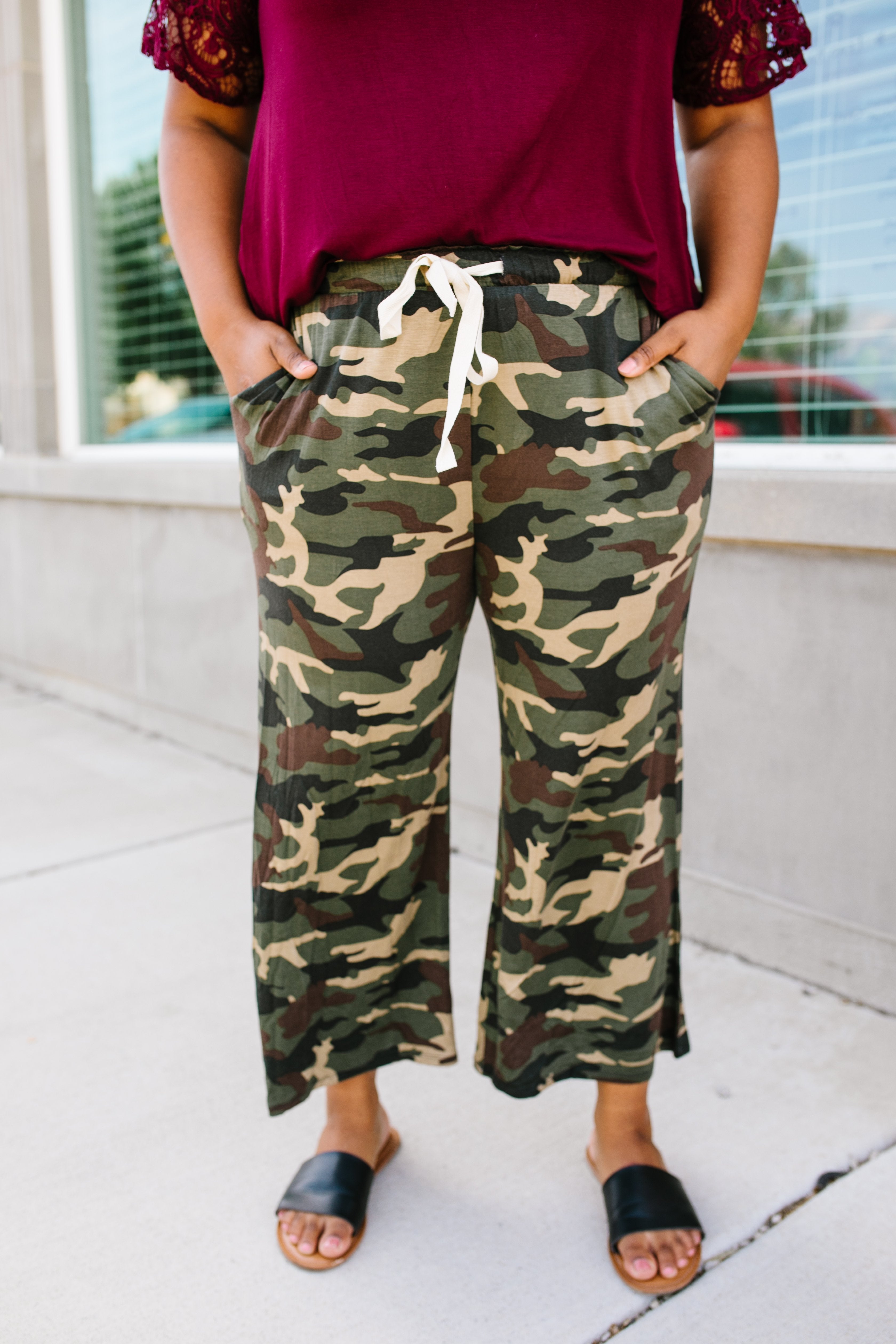 Cropped Camo Pants