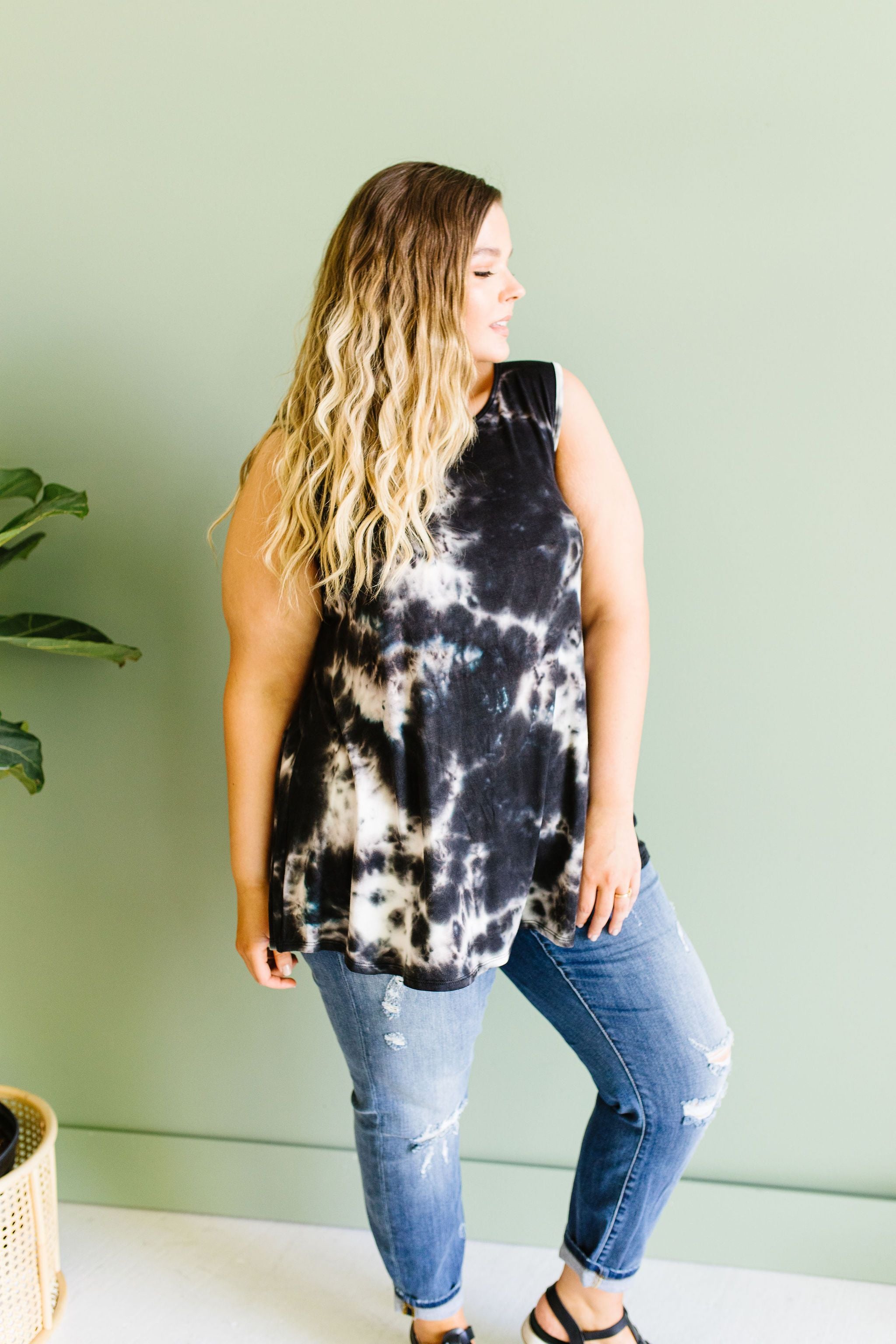 Deep Waters Tie Dye Tank