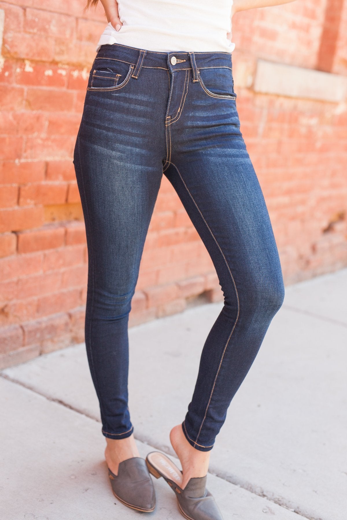 Devastatingly Dark Denim Skinny Jeans