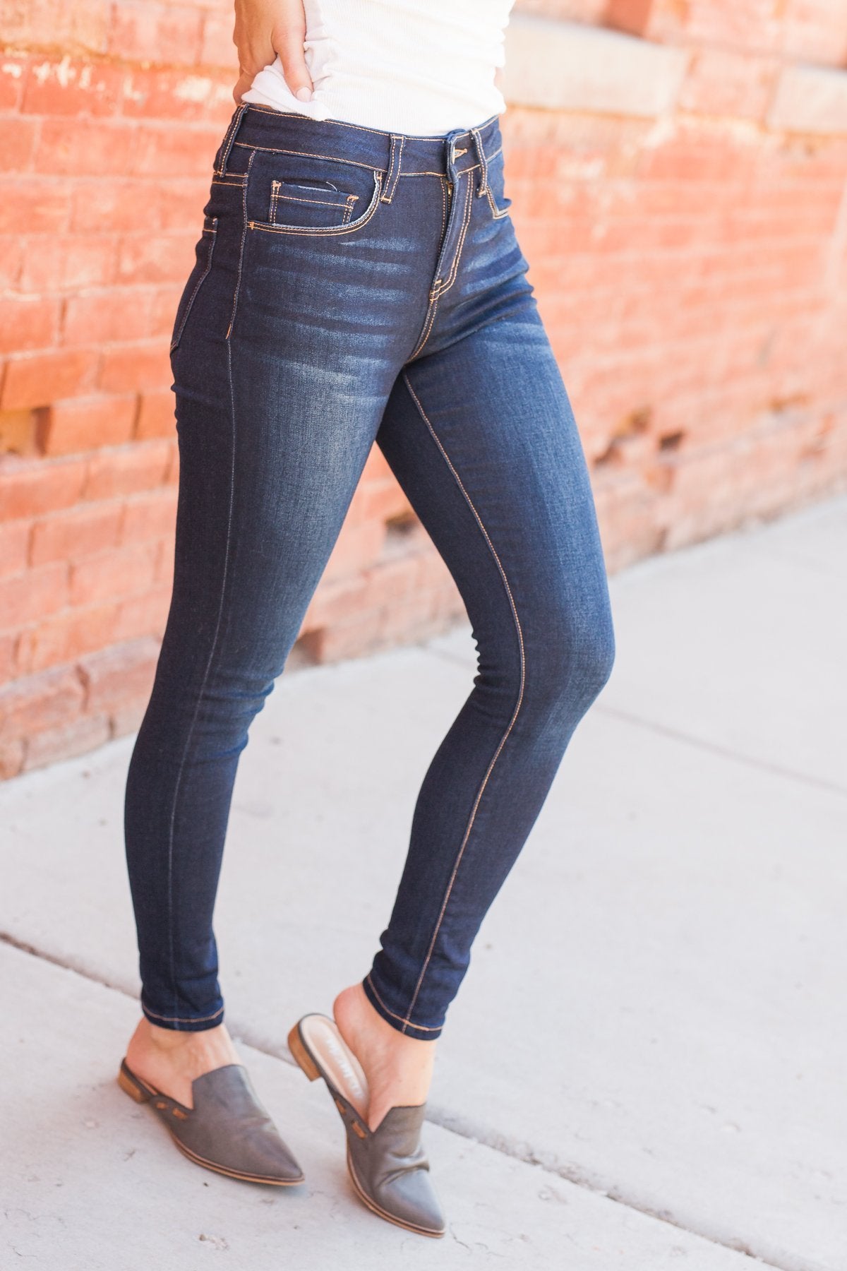 Devastatingly Dark Denim Skinny Jeans