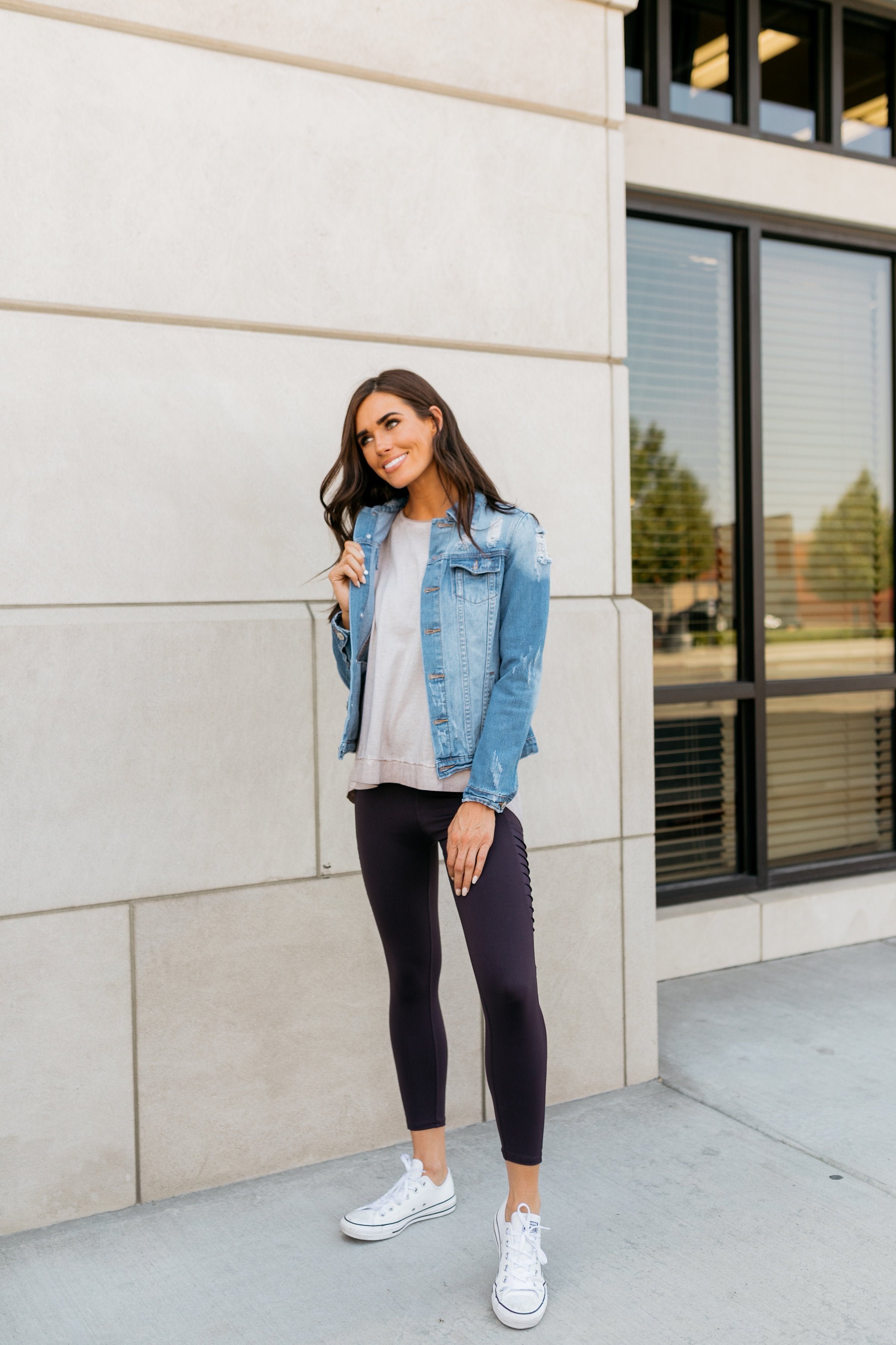 Don't Sweat It Workout Top In Faded Lilac - ALL SALES FINAL