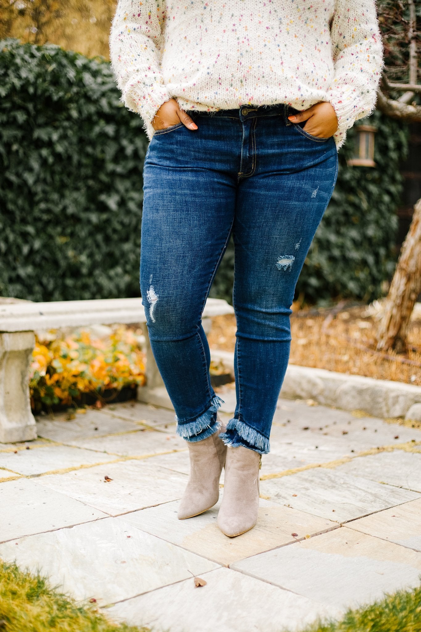 Double Trouble Fringed Jeans