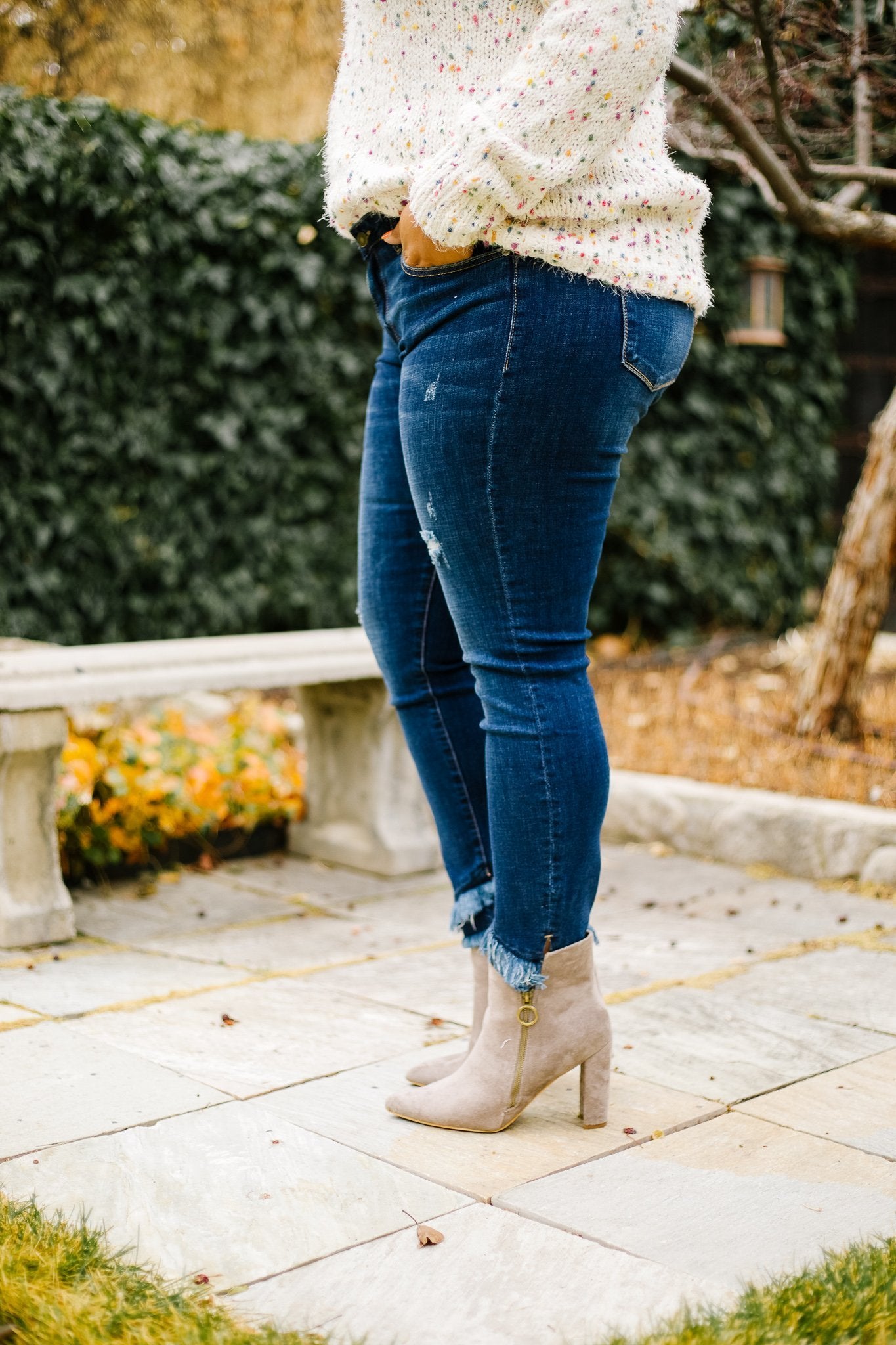 Double Trouble Fringed Jeans