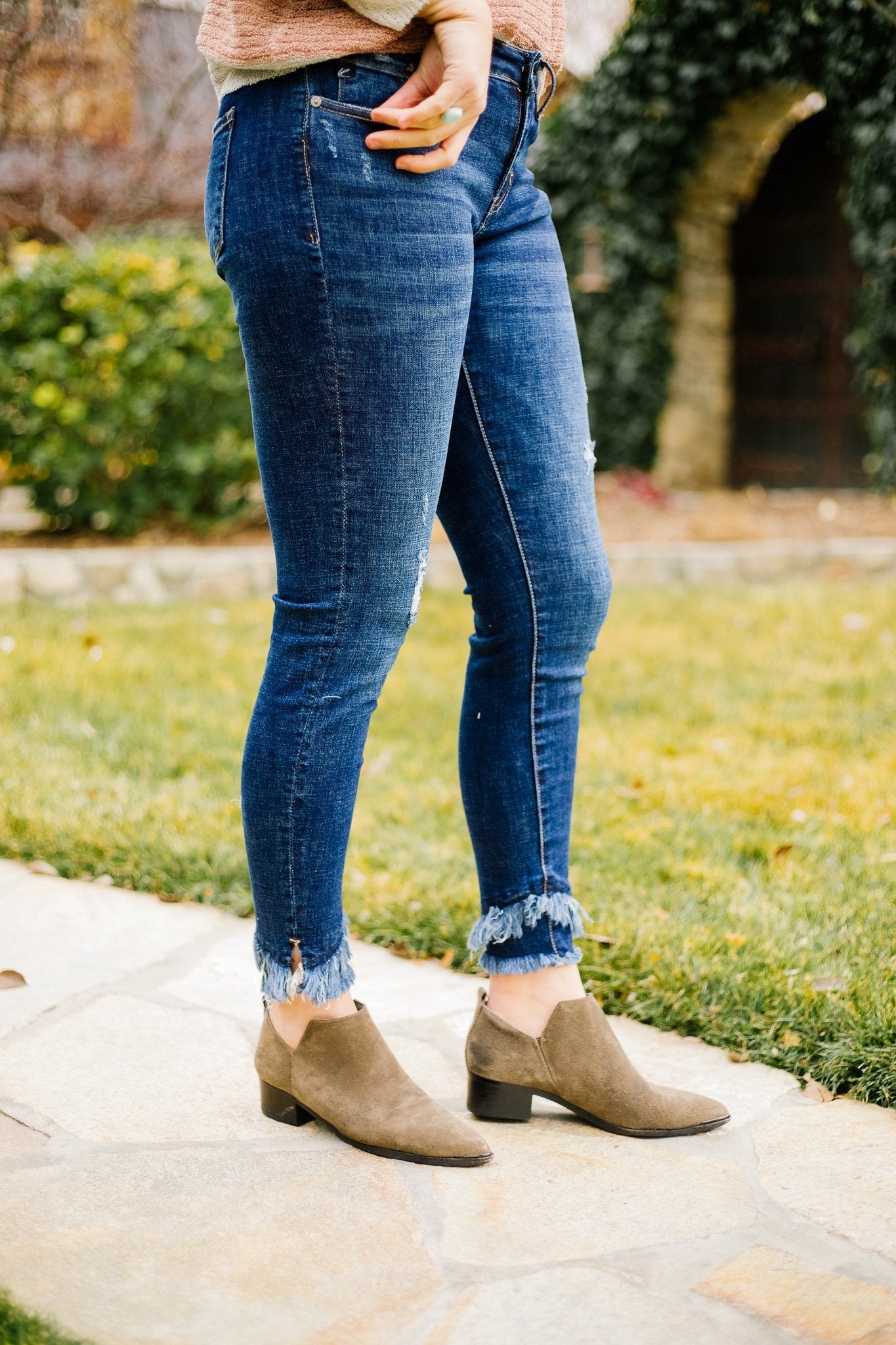 Double Trouble Fringed Jeans