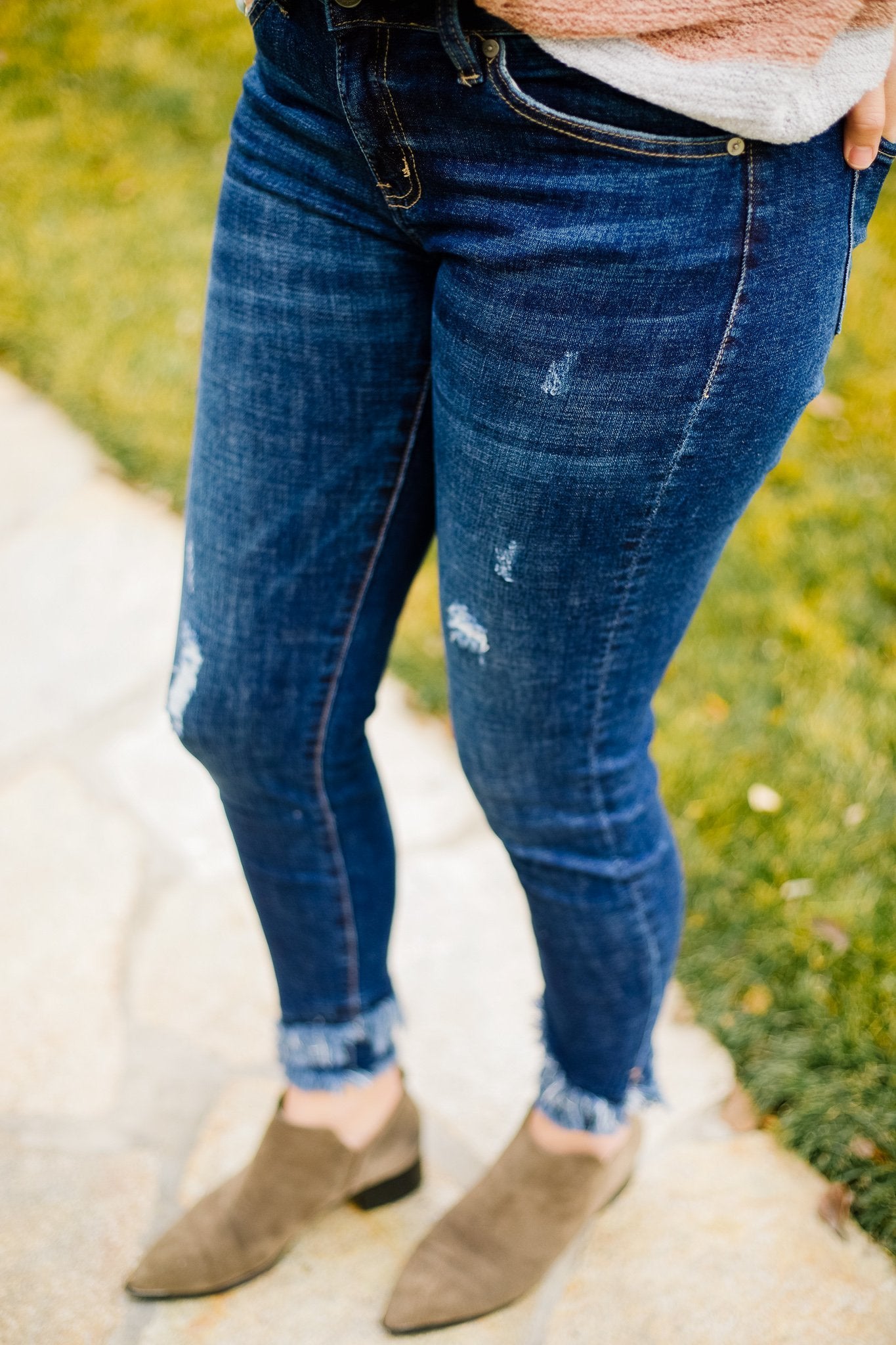 Double Trouble Fringed Jeans