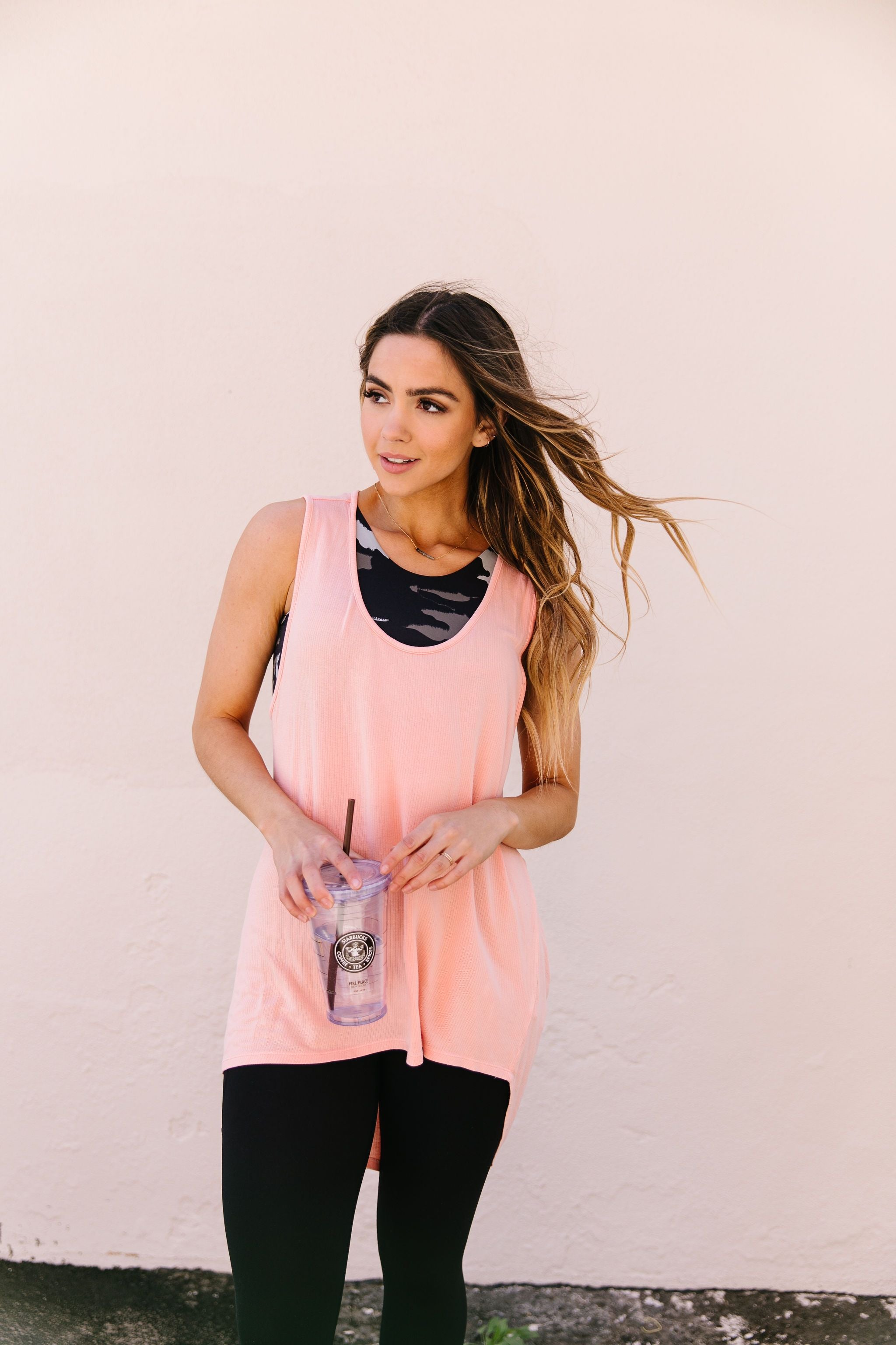 Draped-Back Longline Top