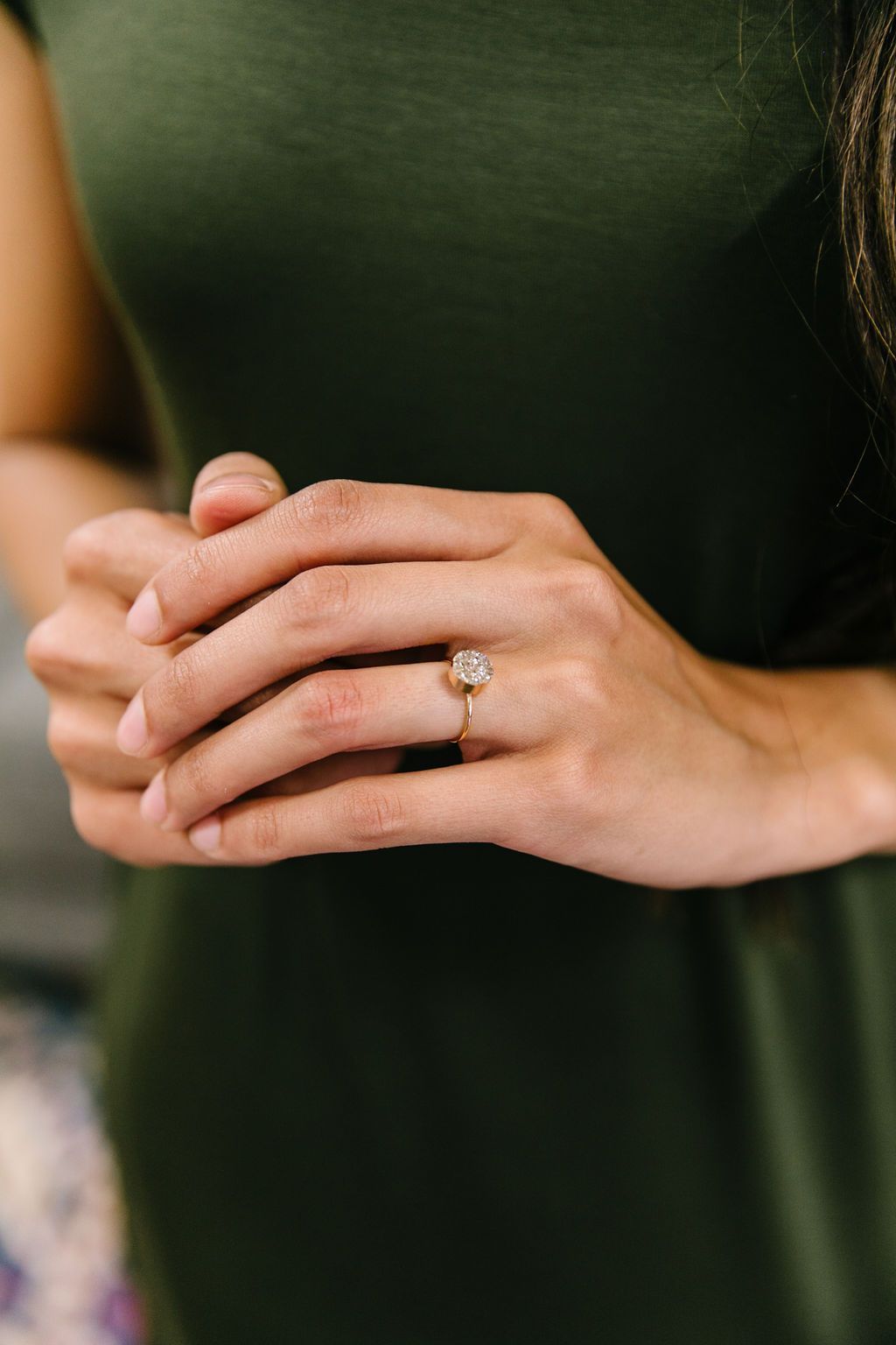 Druzy Adjustable Ring In Silver Sparkle