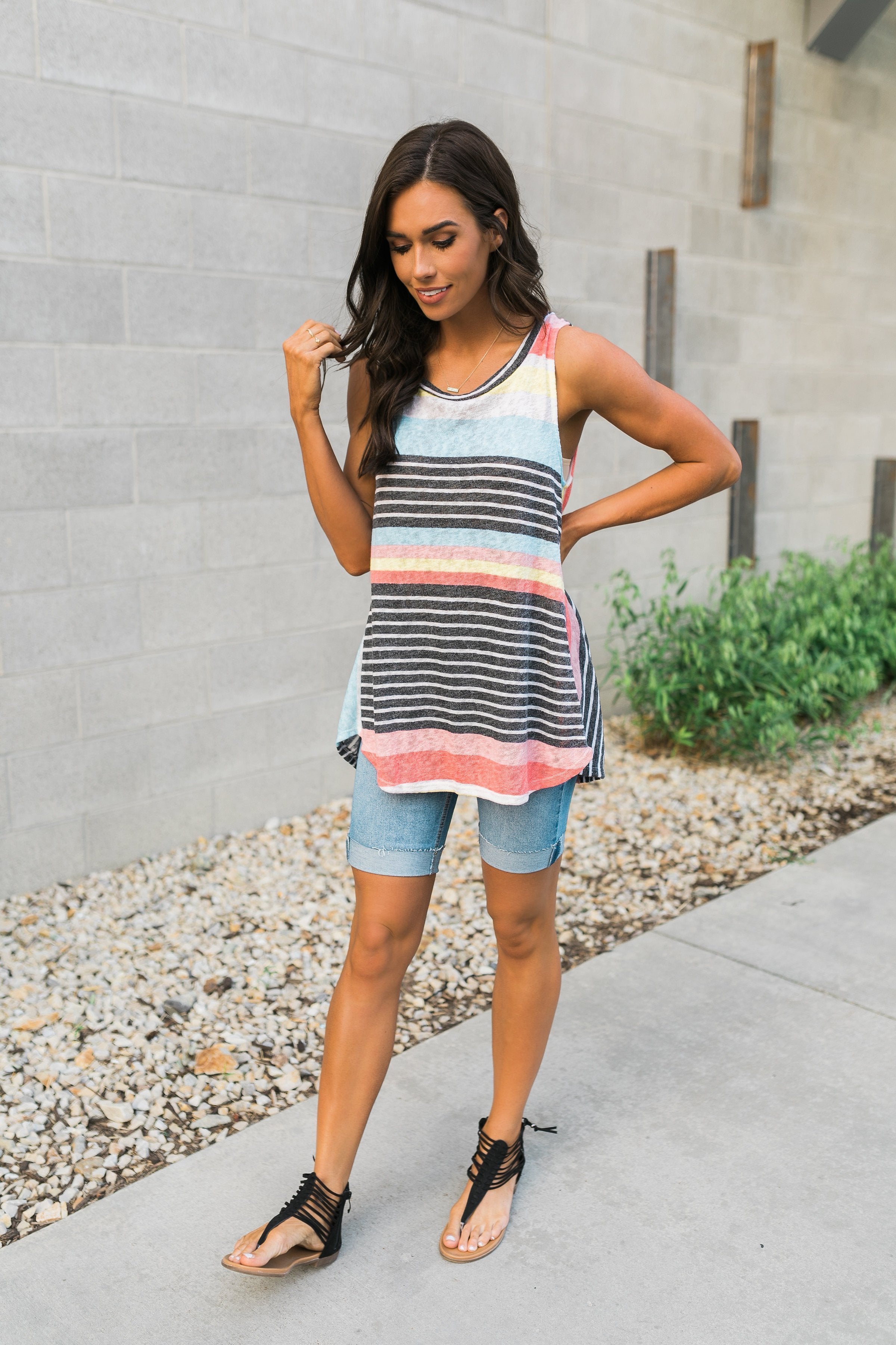 Earn Your Stripes Sleeveless Top