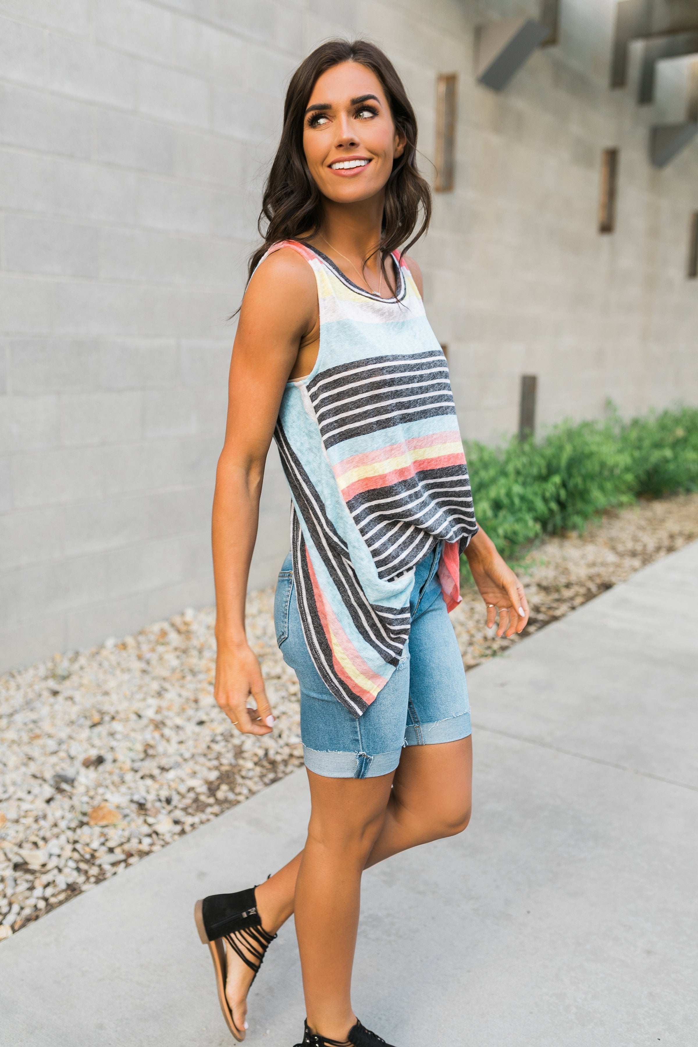 Earn Your Stripes Sleeveless Top