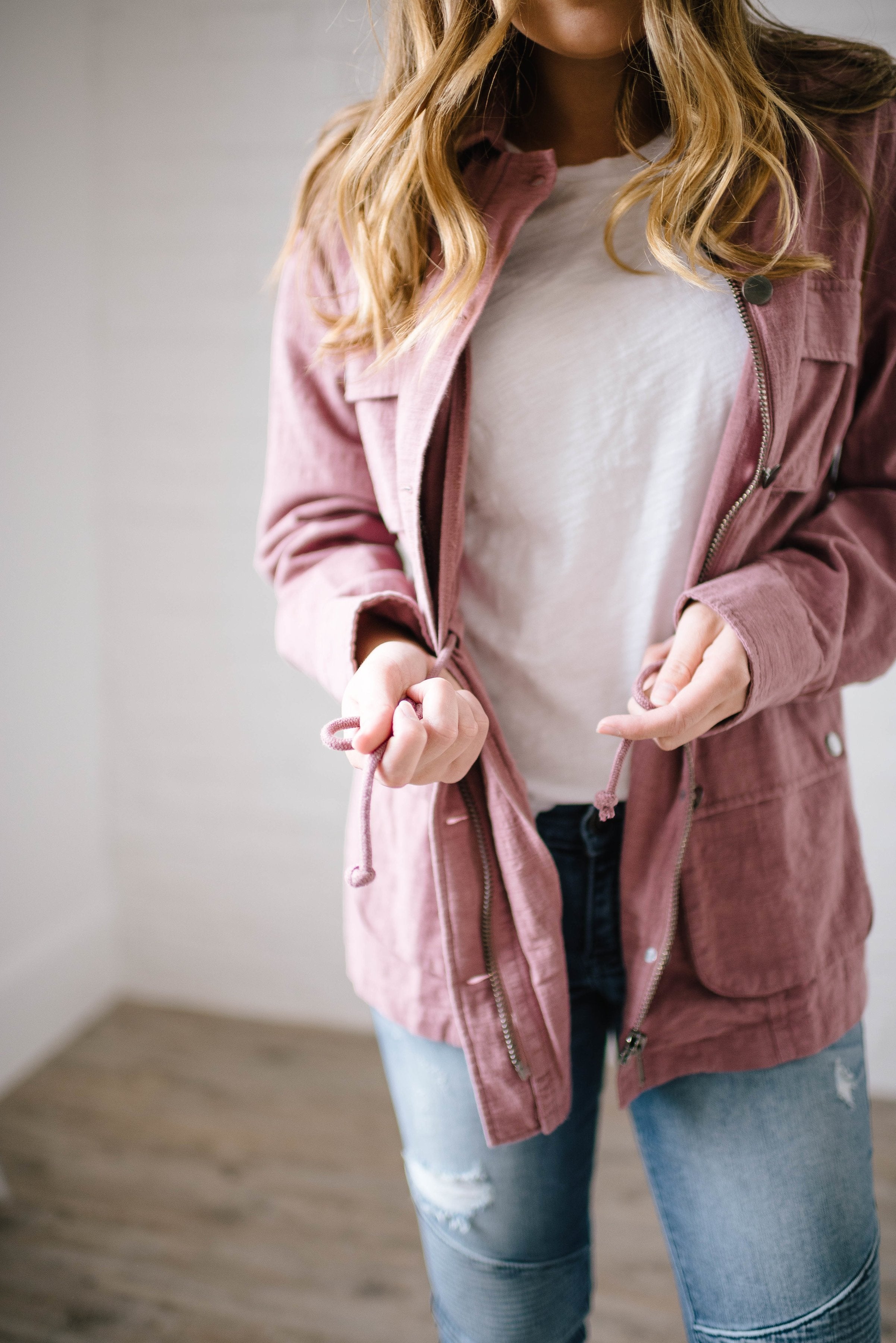 Easy Breezy Jacket in Mauve