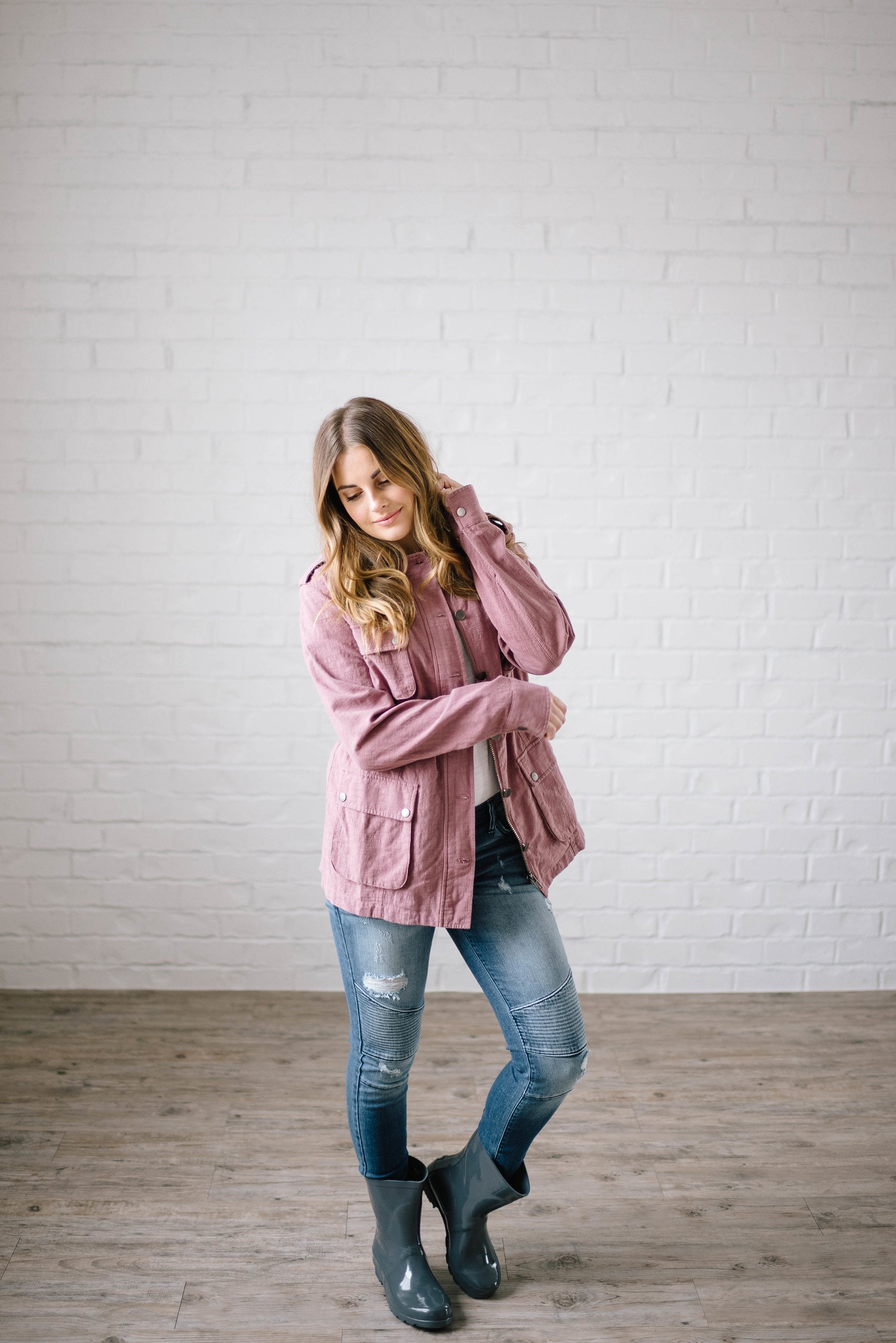 Easy Breezy Jacket in Mauve