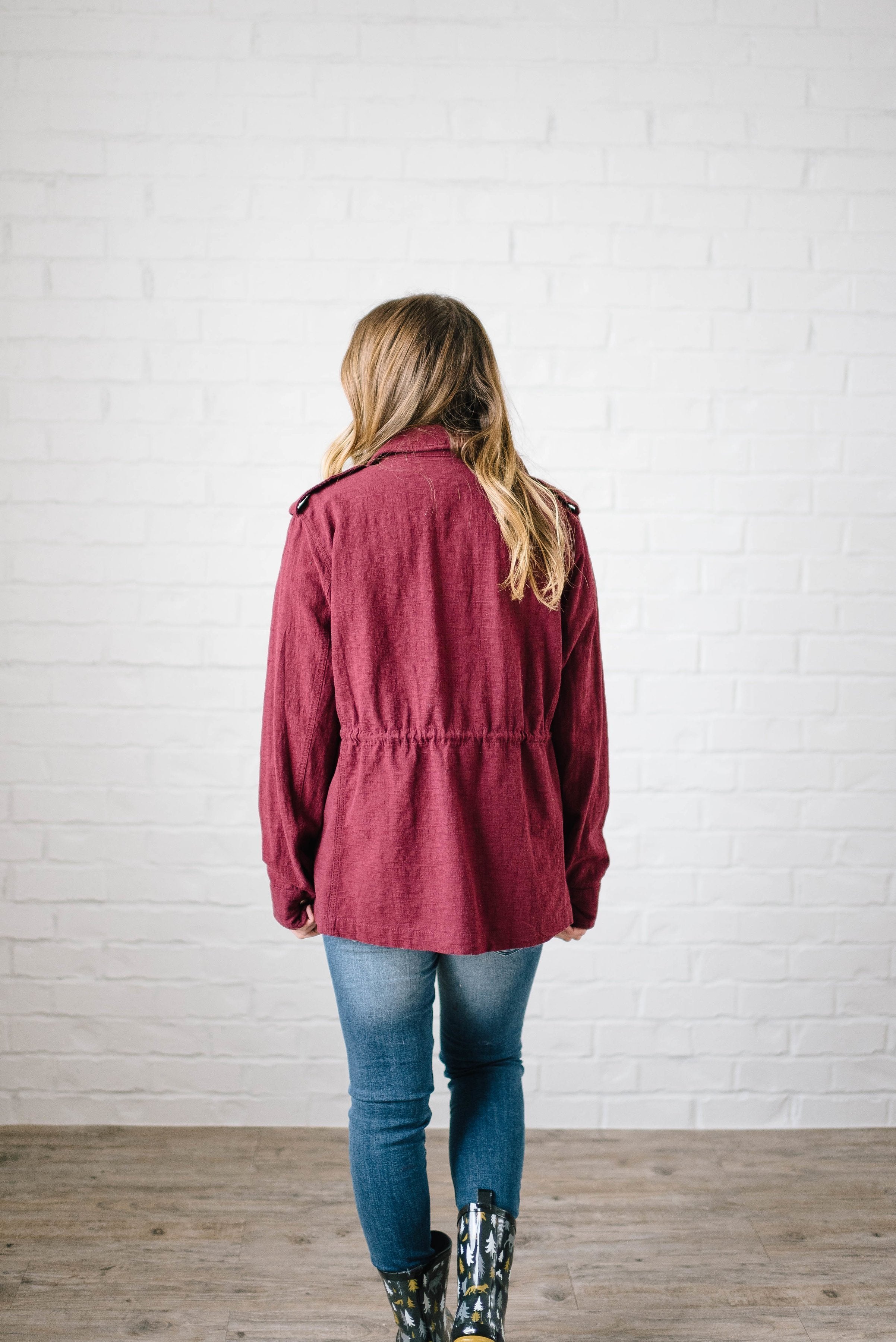 Easy Breezy Jacket in Wine