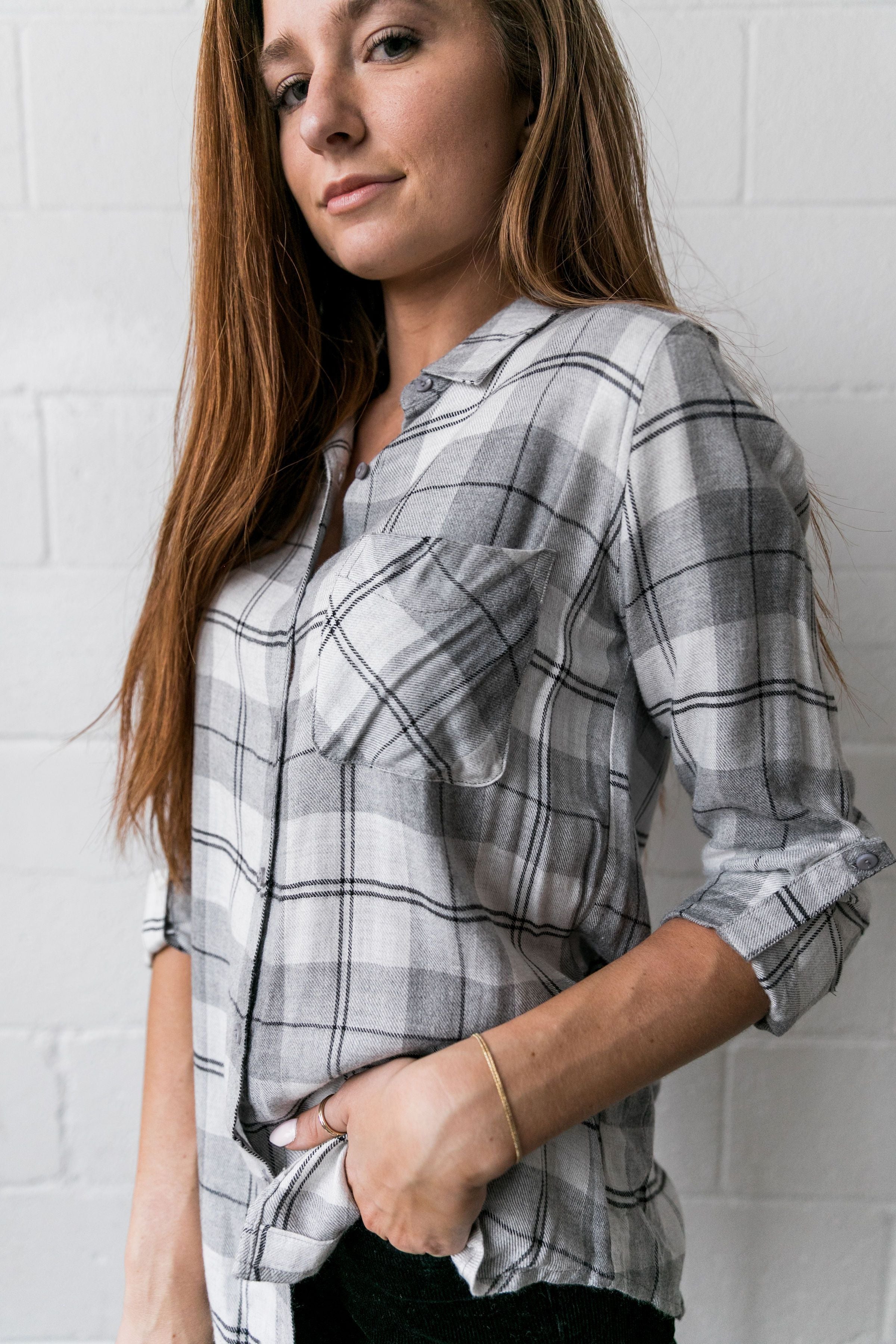 Easygoing Plaid Buttondown - ALL SALES FINAL