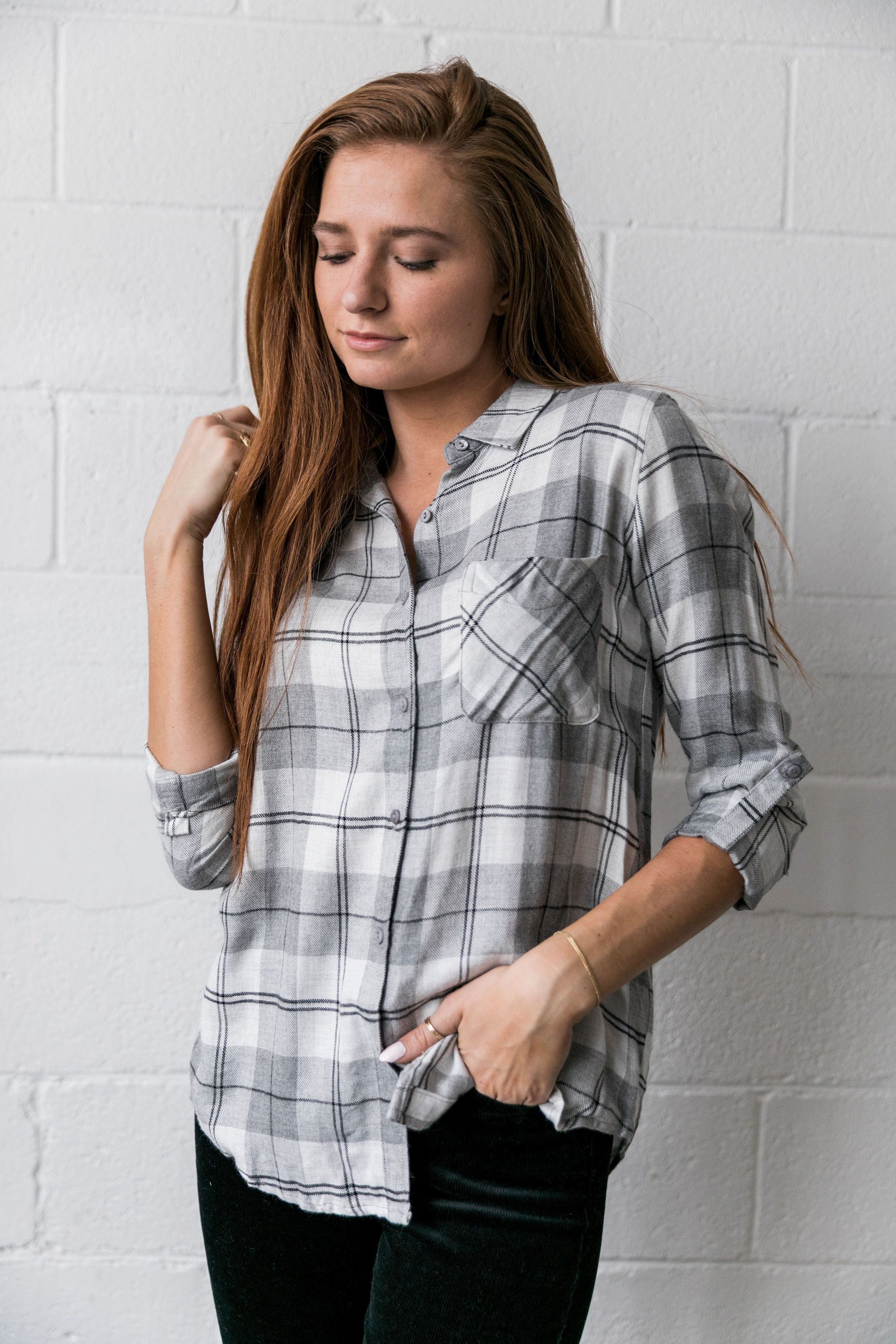 Easygoing Plaid Buttondown - ALL SALES FINAL