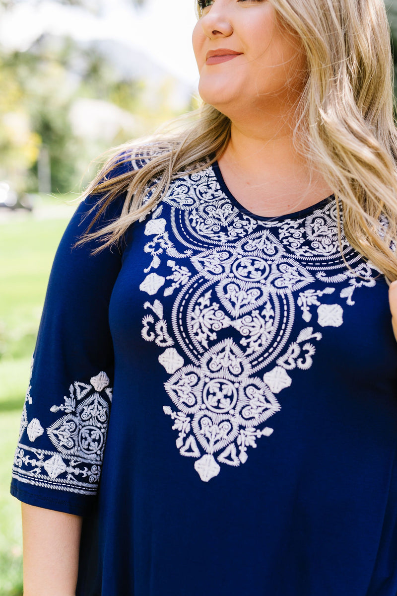 Embroidered Illusions Tunic