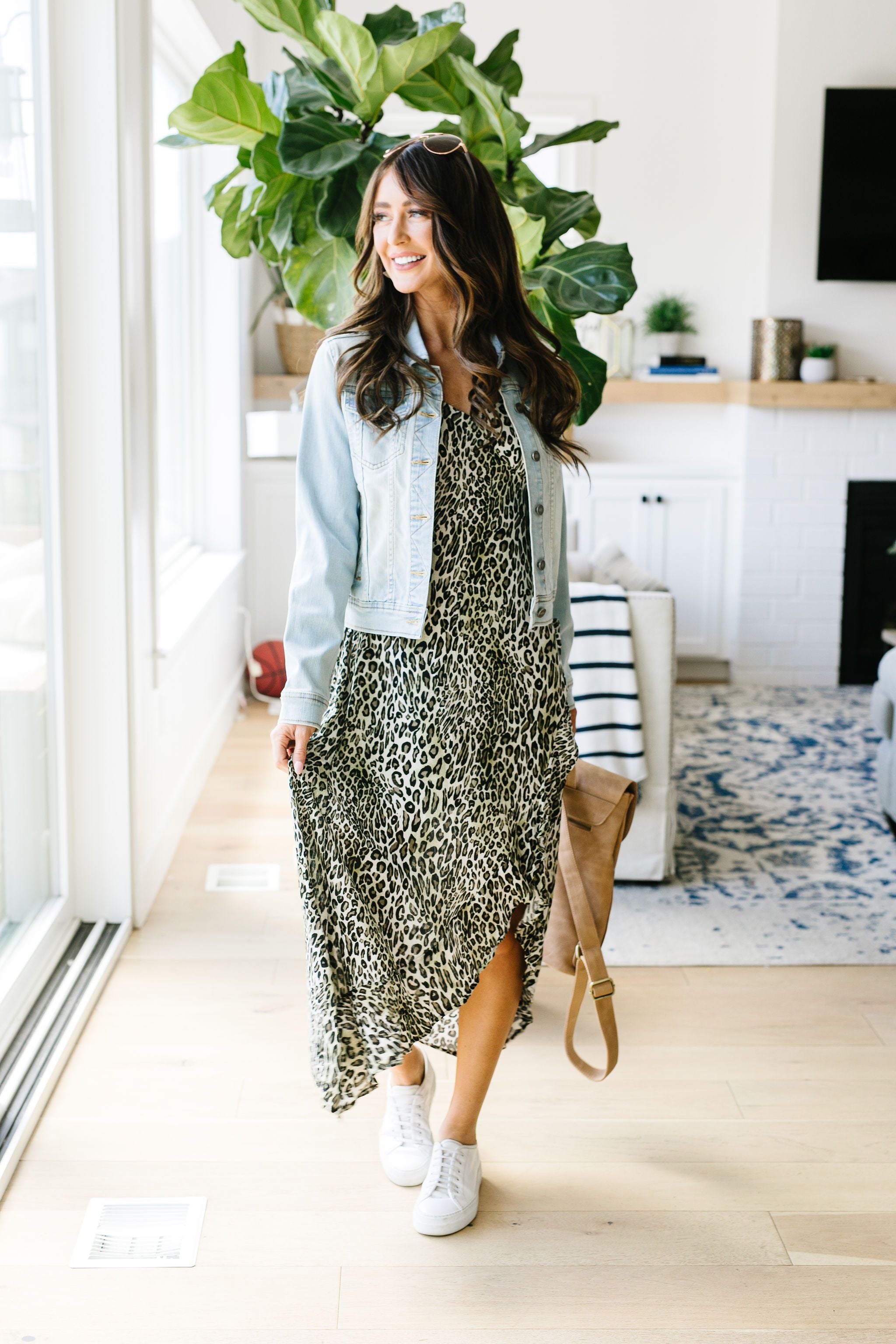 Enjoy The Ride Leopard Print Maxi Dress