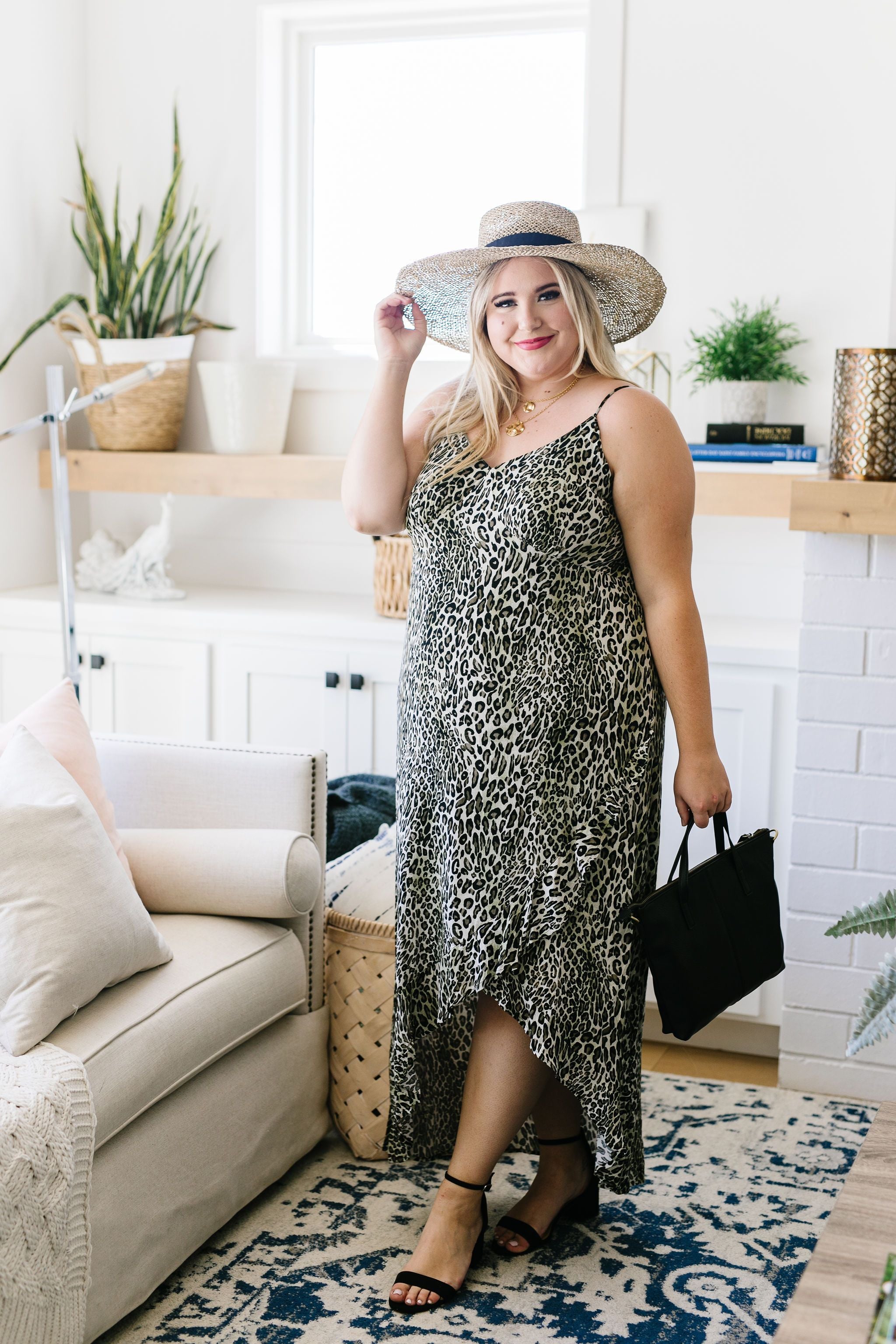 Enjoy The Ride Leopard Print Maxi Dress