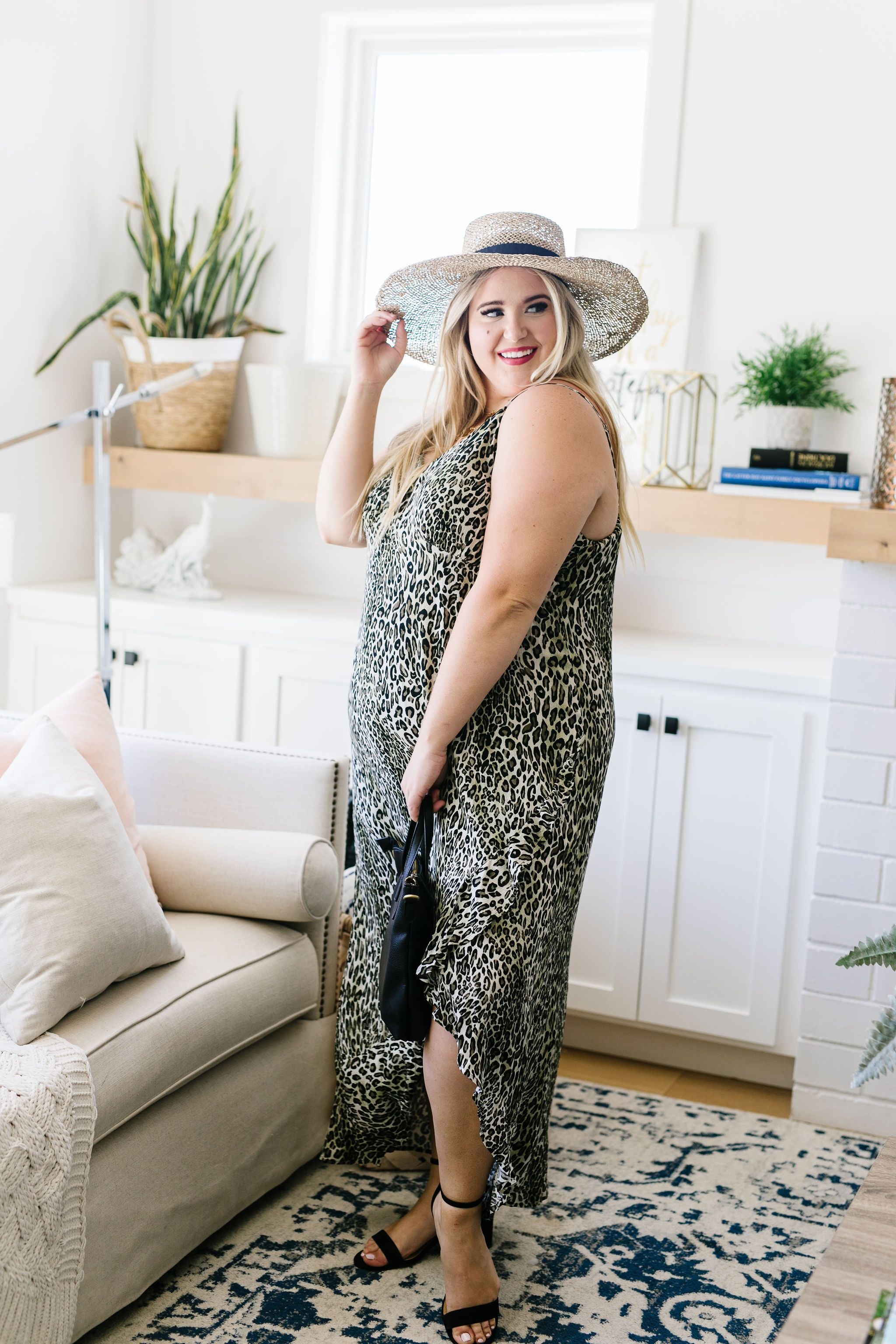 Enjoy The Ride Leopard Print Maxi Dress