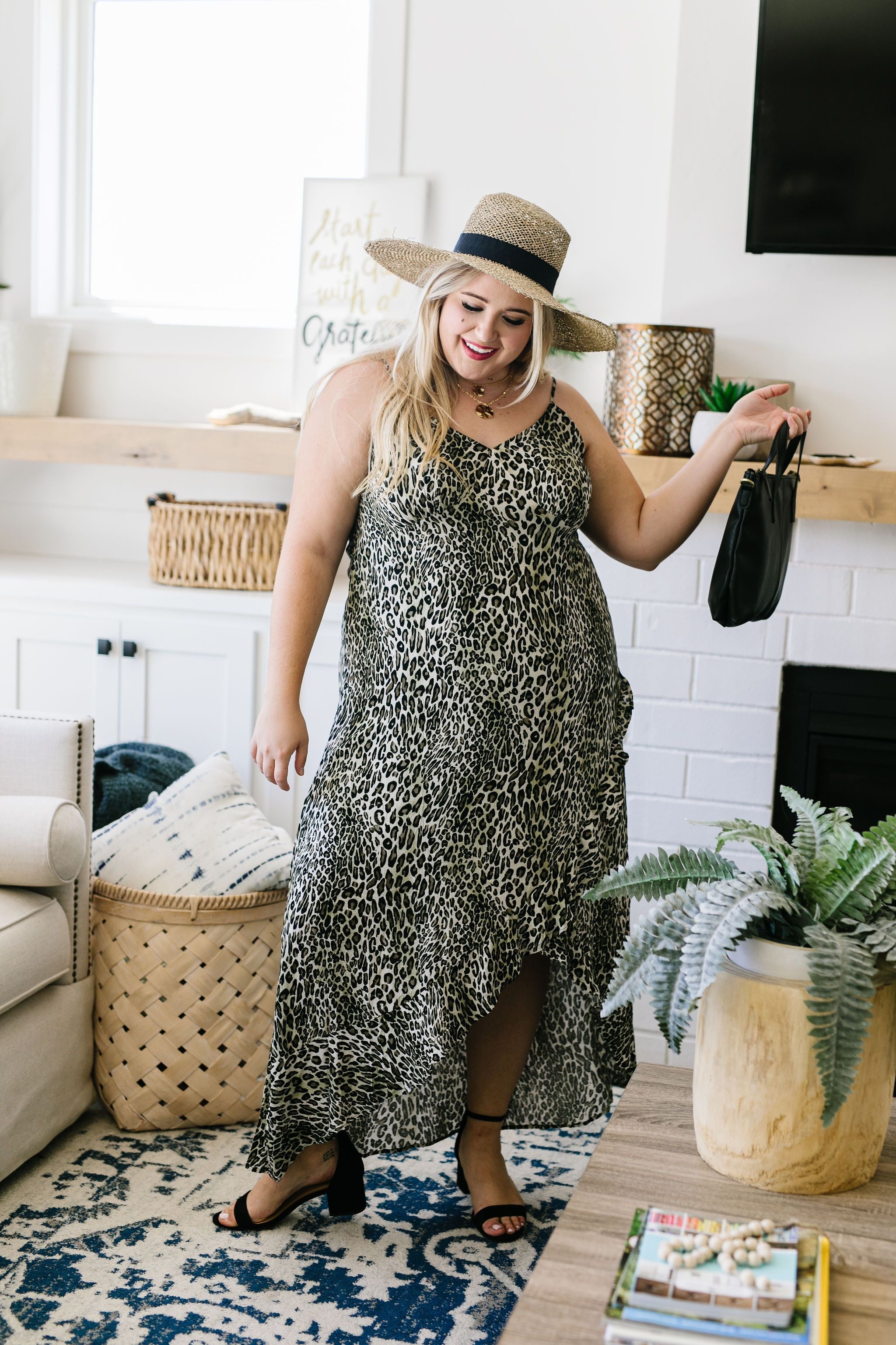 Enjoy The Ride Leopard Print Maxi Dress