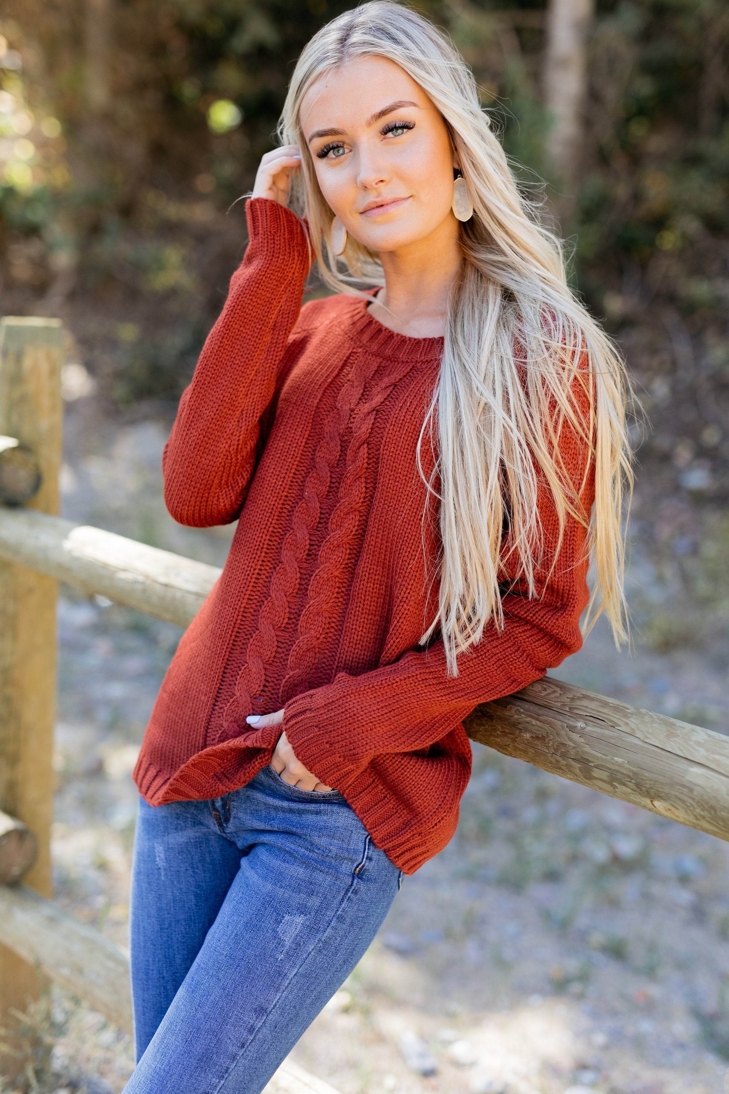 Fall Fantasy Peekaboo Sweater - ALL SALES FINAL