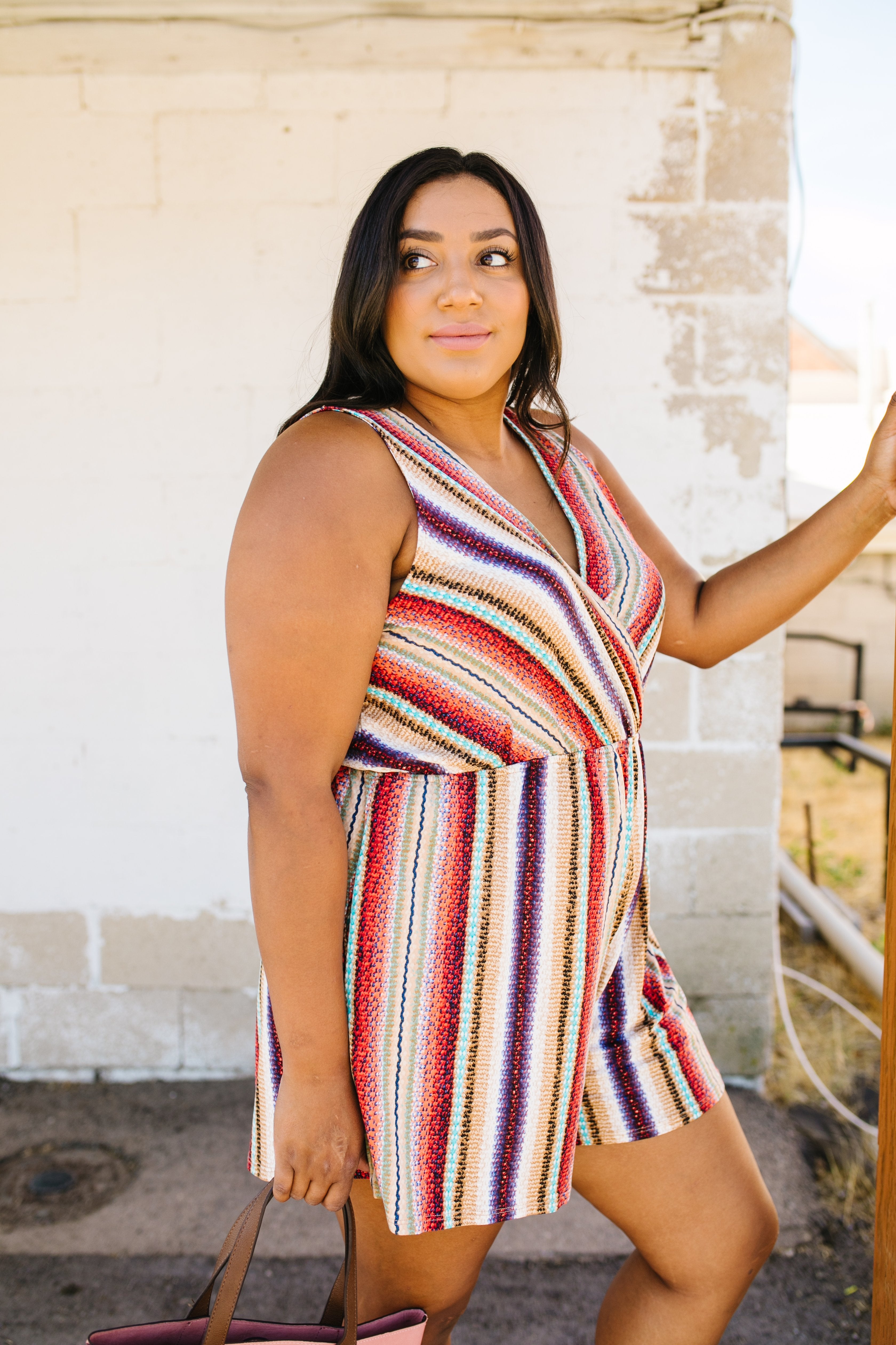 Fall Fantasy Striped Romper