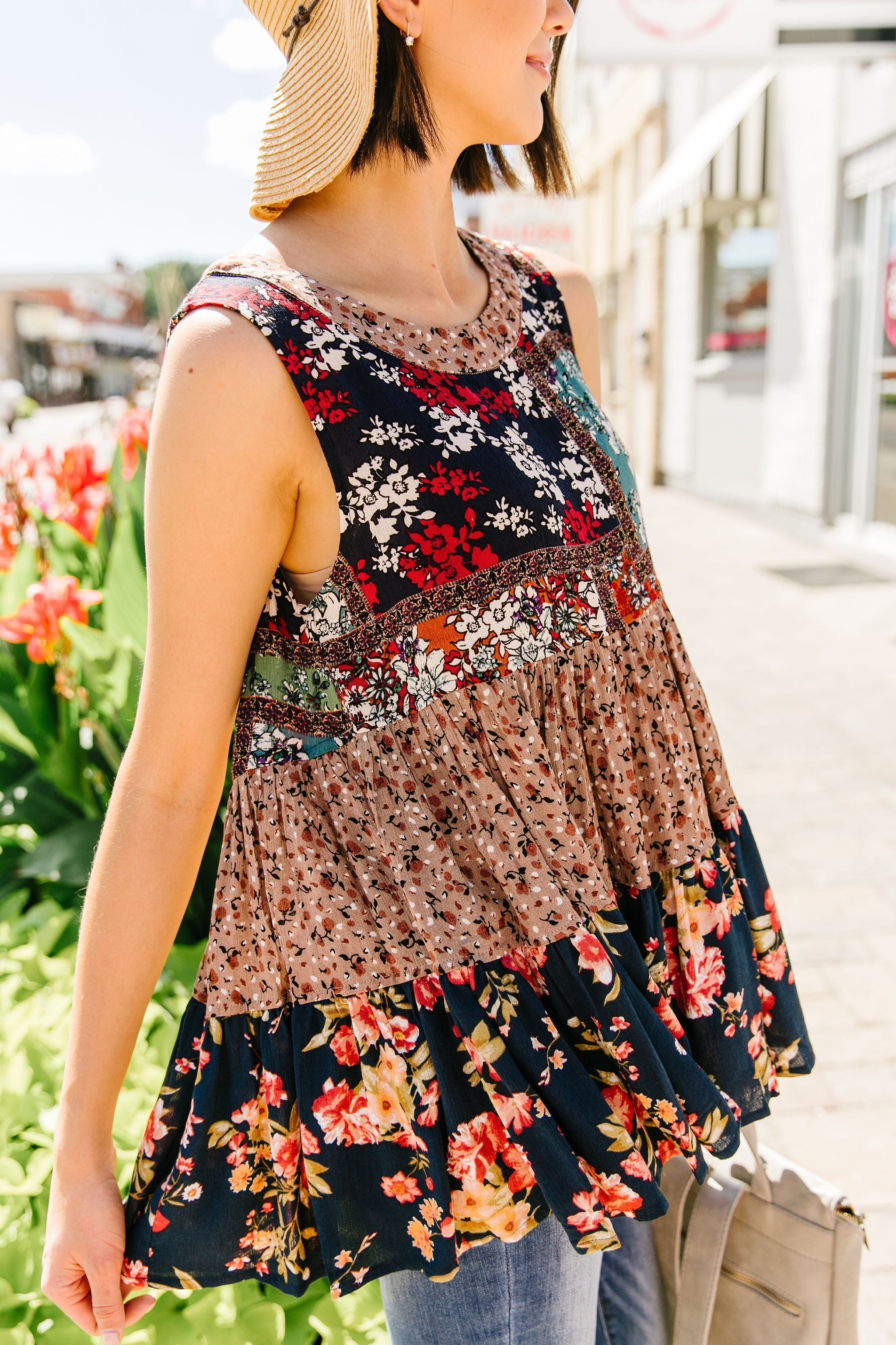 Fall Floral Fantasy Tank