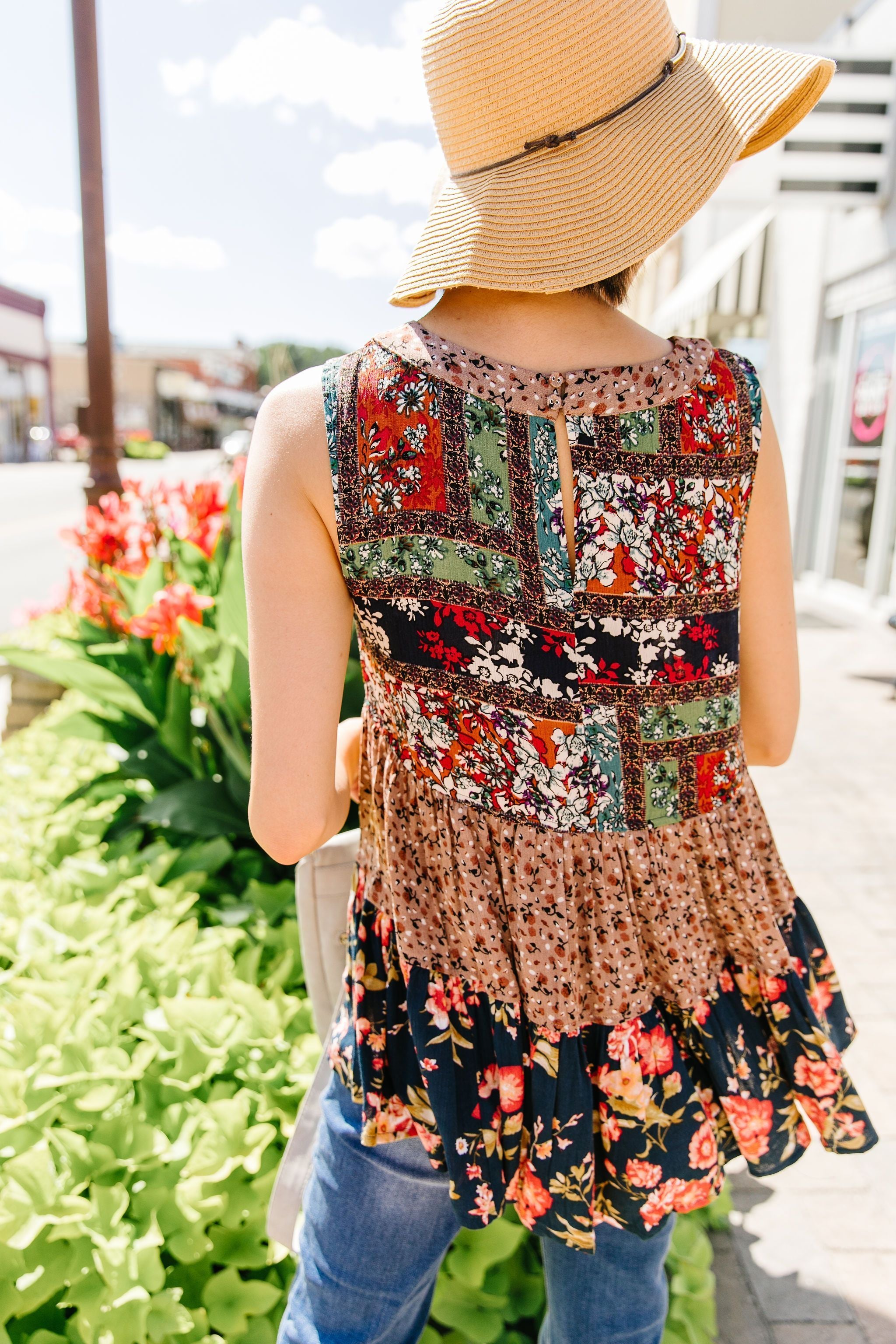 Fall Floral Fantasy Tank