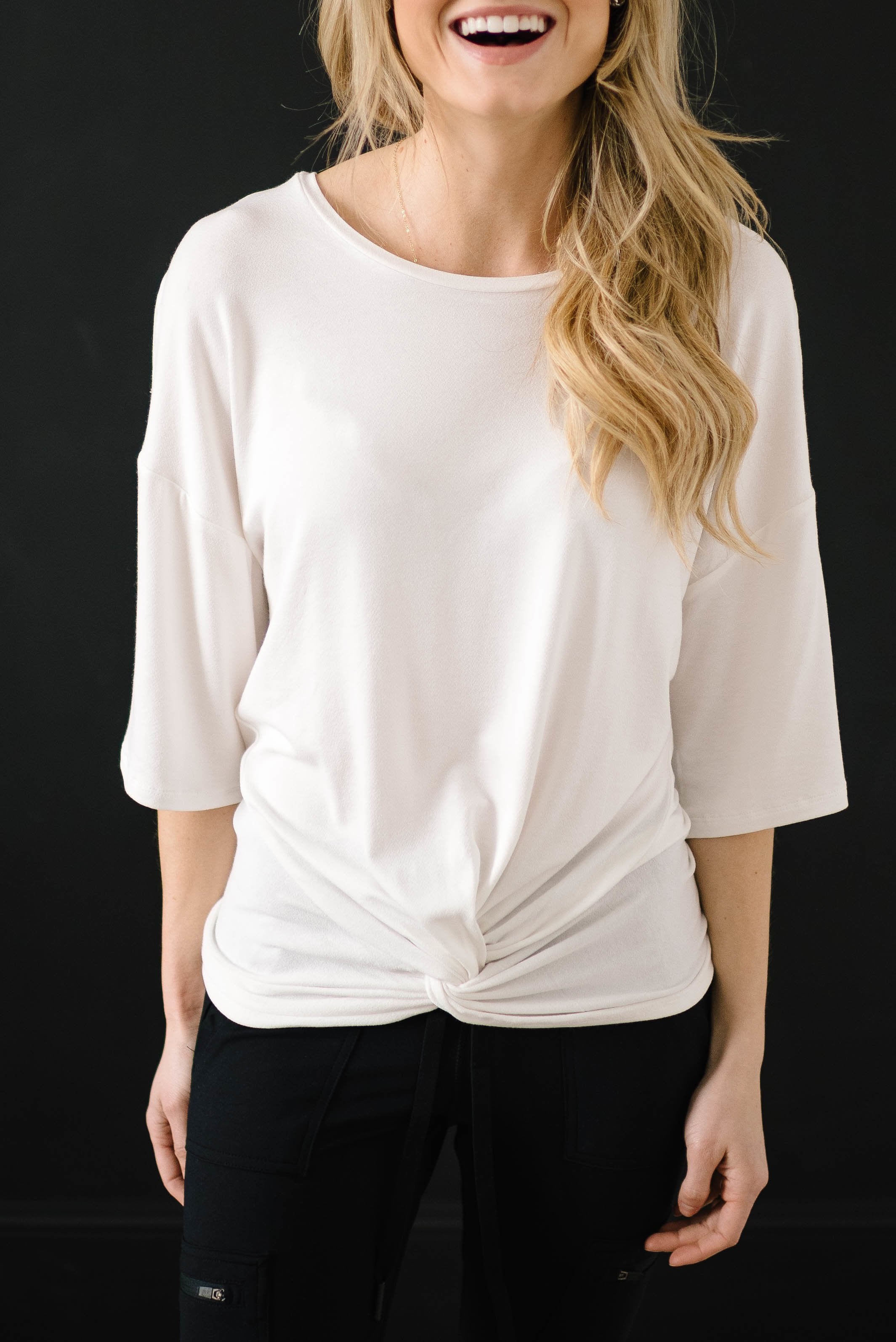 Feeling Knotty Tee in Ivory