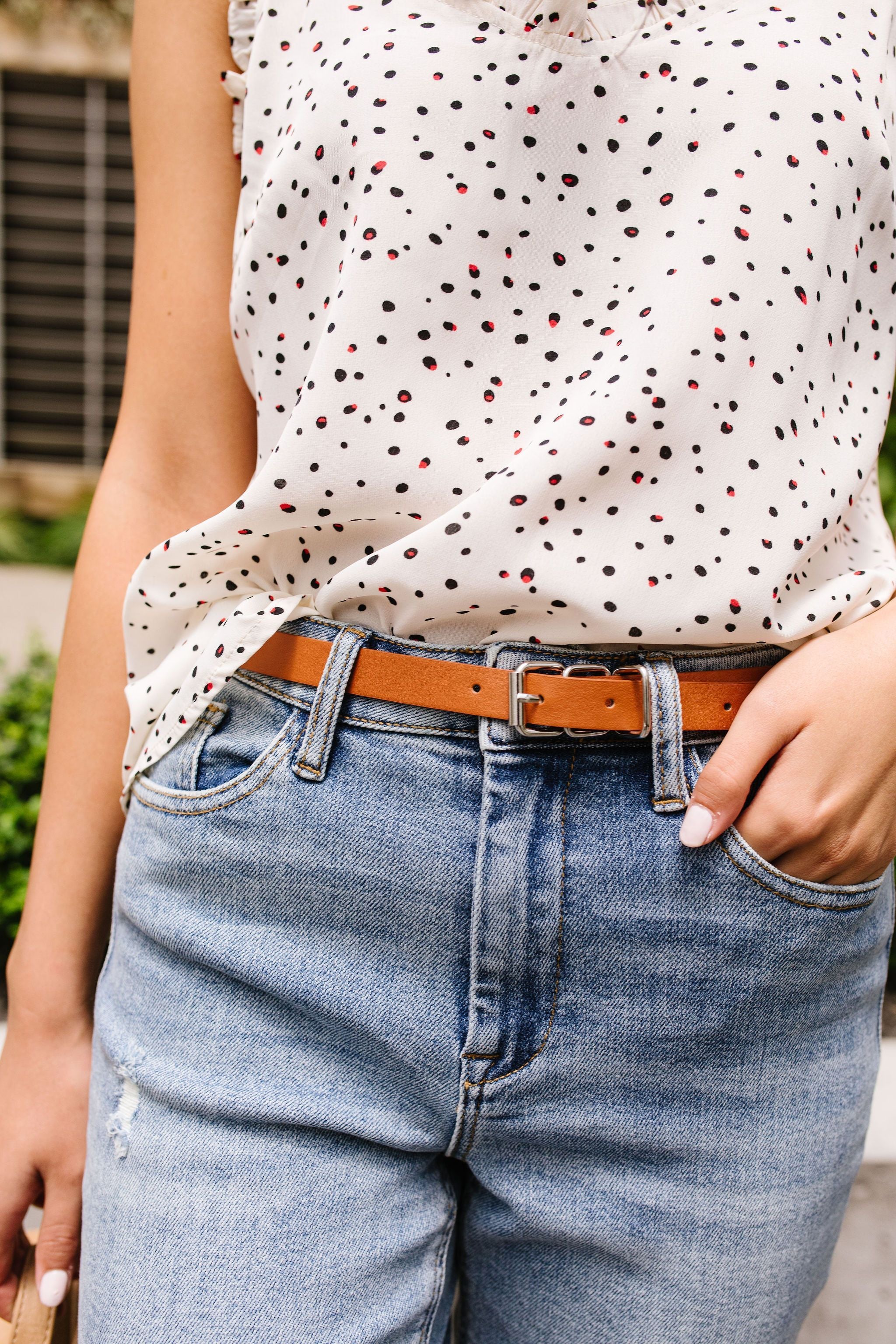 Finishing Touch Belt In Cognac