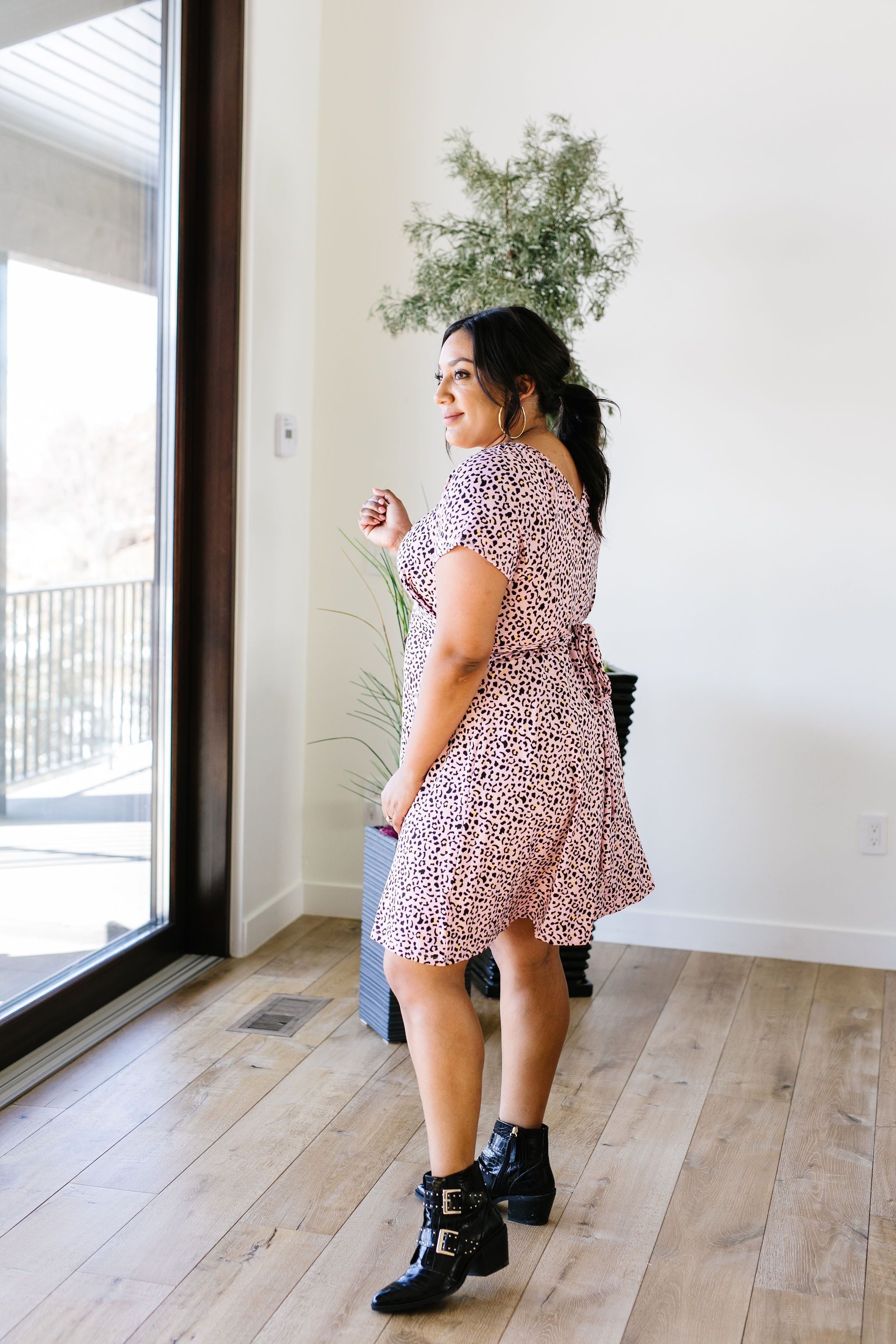 First Crush Blush Spotted Dress