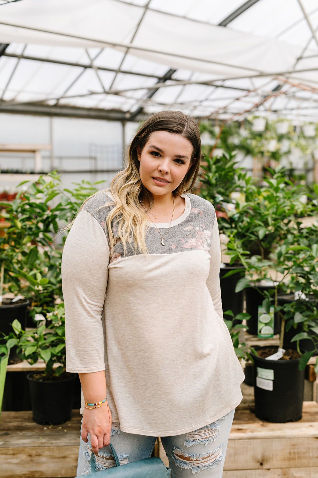 Floral Yoke Top