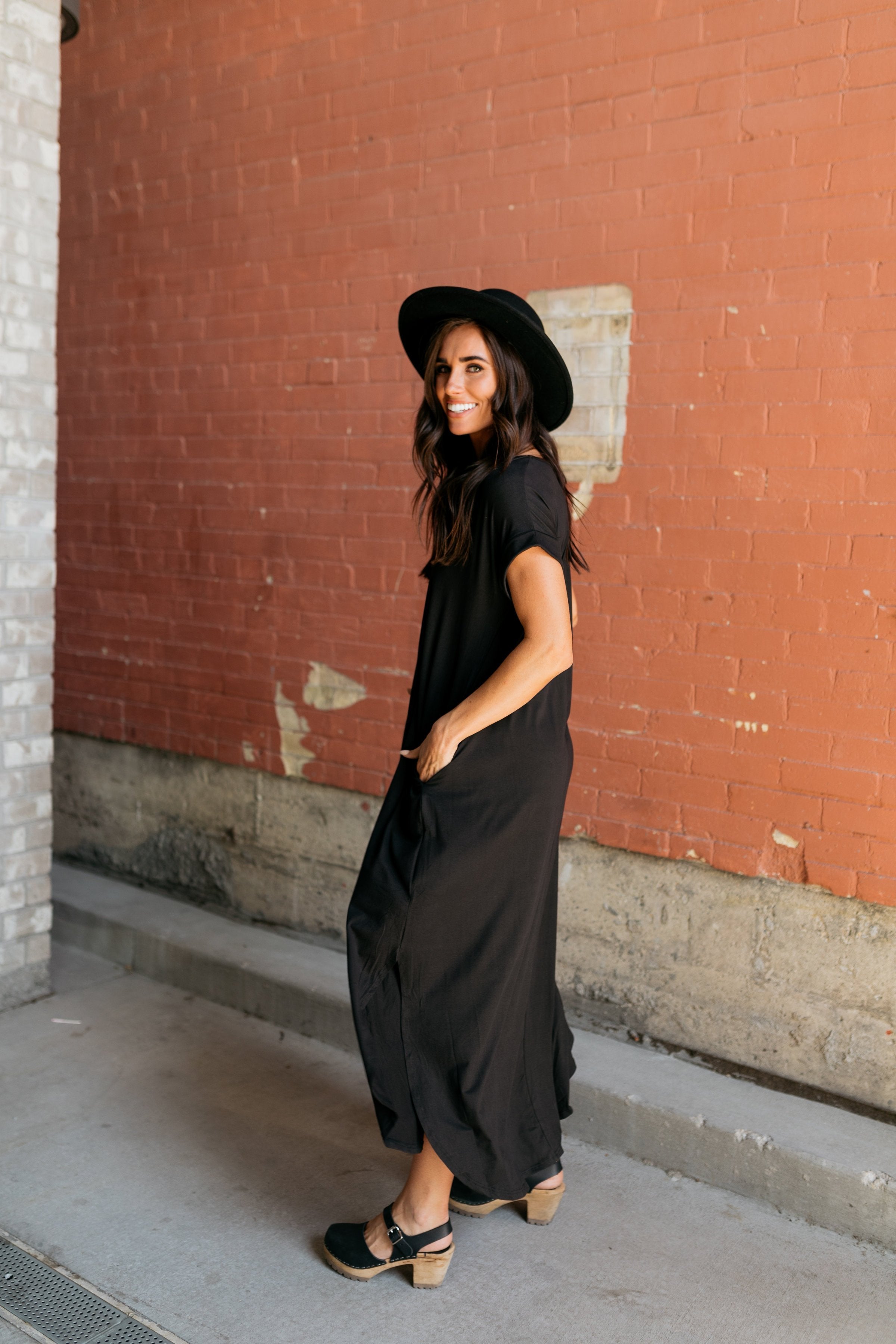 Free And Easy Maxi Dress In Black